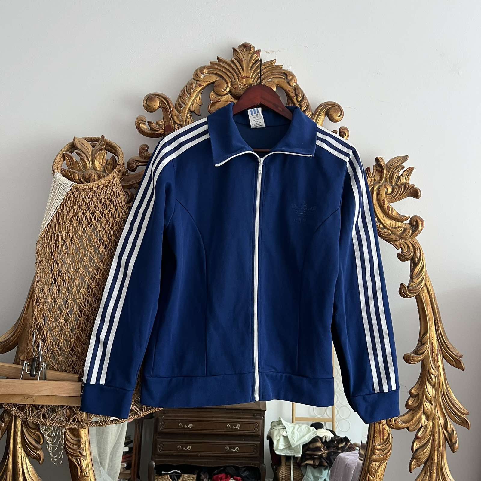 Vintage Vintage Adidas Blue Track Jacket 90s Size US M / EU 48-50 / 2 - 1 Thumbnail