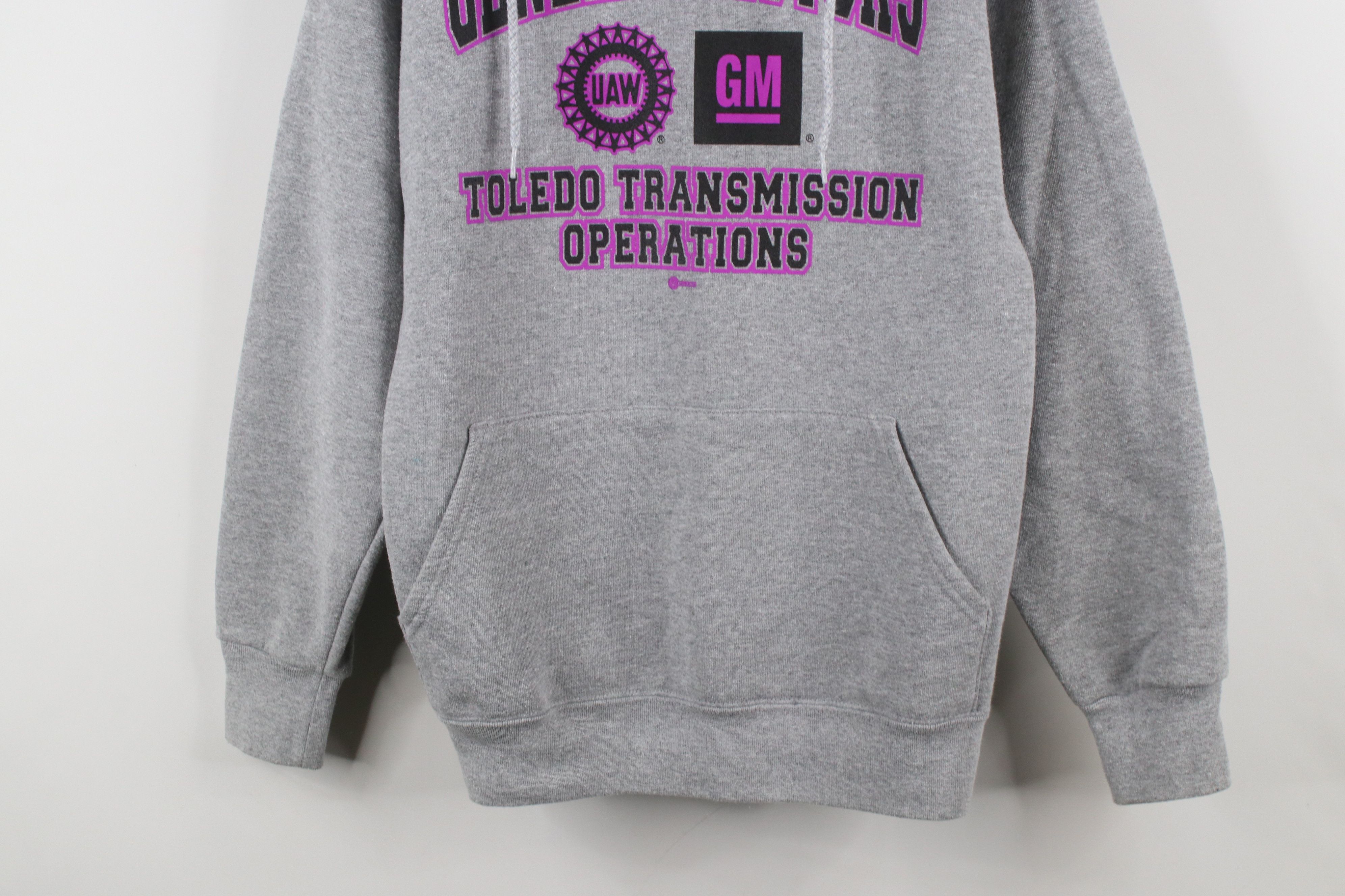 Vintage Vintage 90s General Motors UAW Hoodie Sweatshirt Gray USA Size US S / EU 44-46 / 1 - 3 Thumbnail
