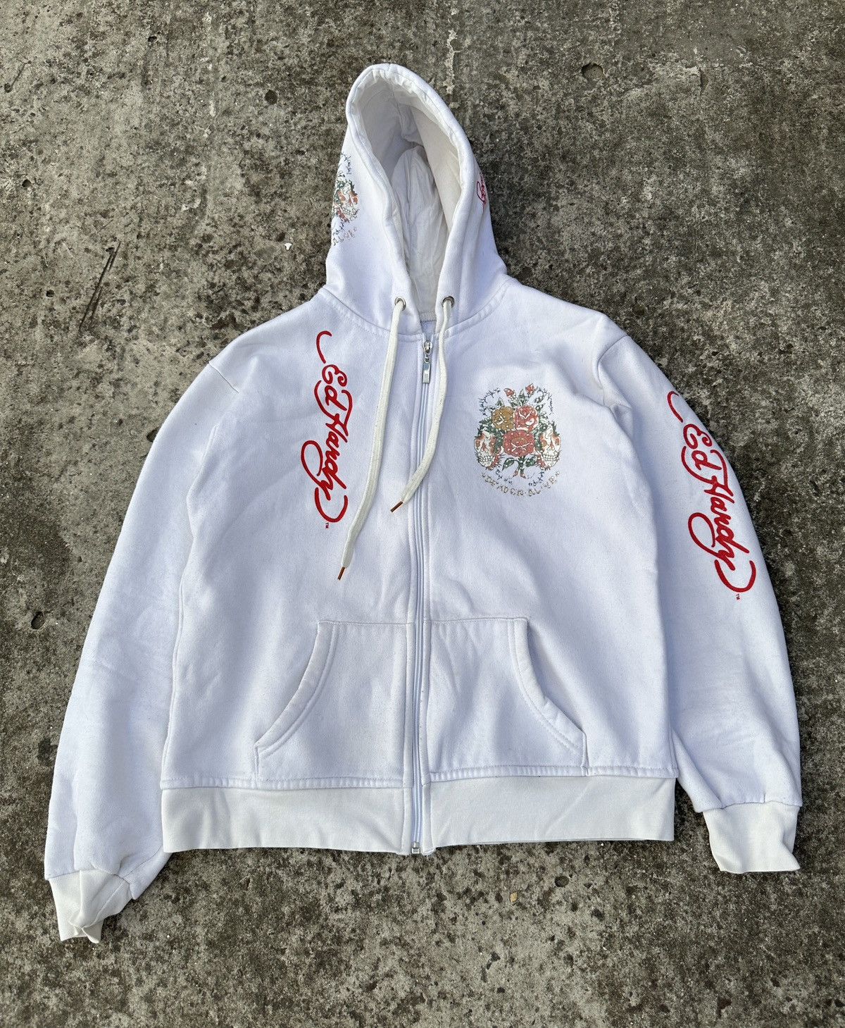 Christian Audigier × Ed Hardy Y2K Vintage Ed Hardy hoodie avant garden logo Streetwear VTg Size XL / US 12-14 / IT 48-50 - 3 Thumbnail