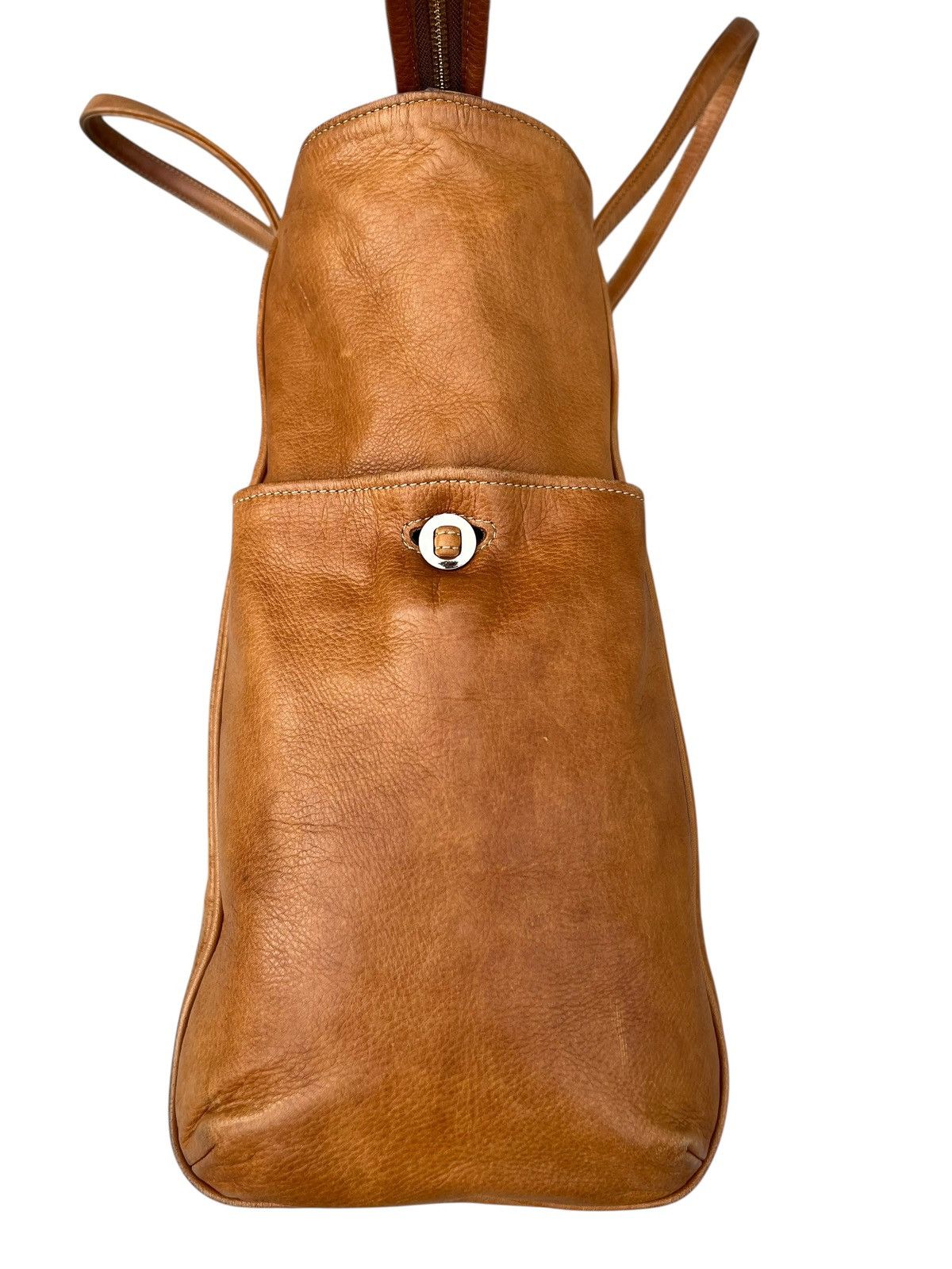 Leather Aniary Japan Patina Leather Tote Bag Cargo Size ONE SIZE - 14 Thumbnail