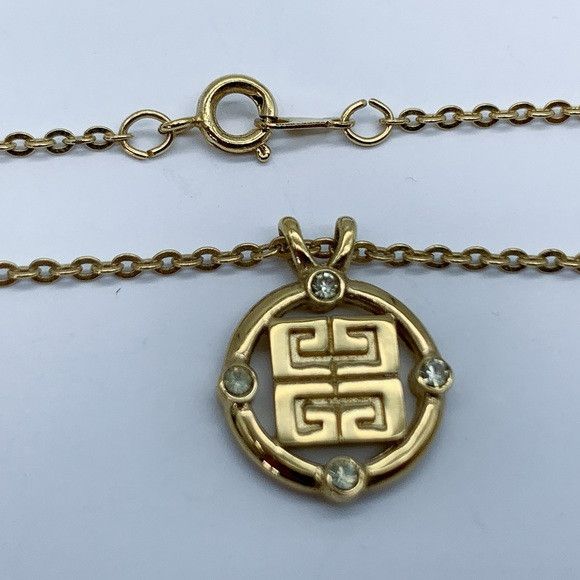 Givenchy Vintage Givenchy G Logo Gold-Plated Pendant Necklace Size ONE SIZE - 7 Thumbnail