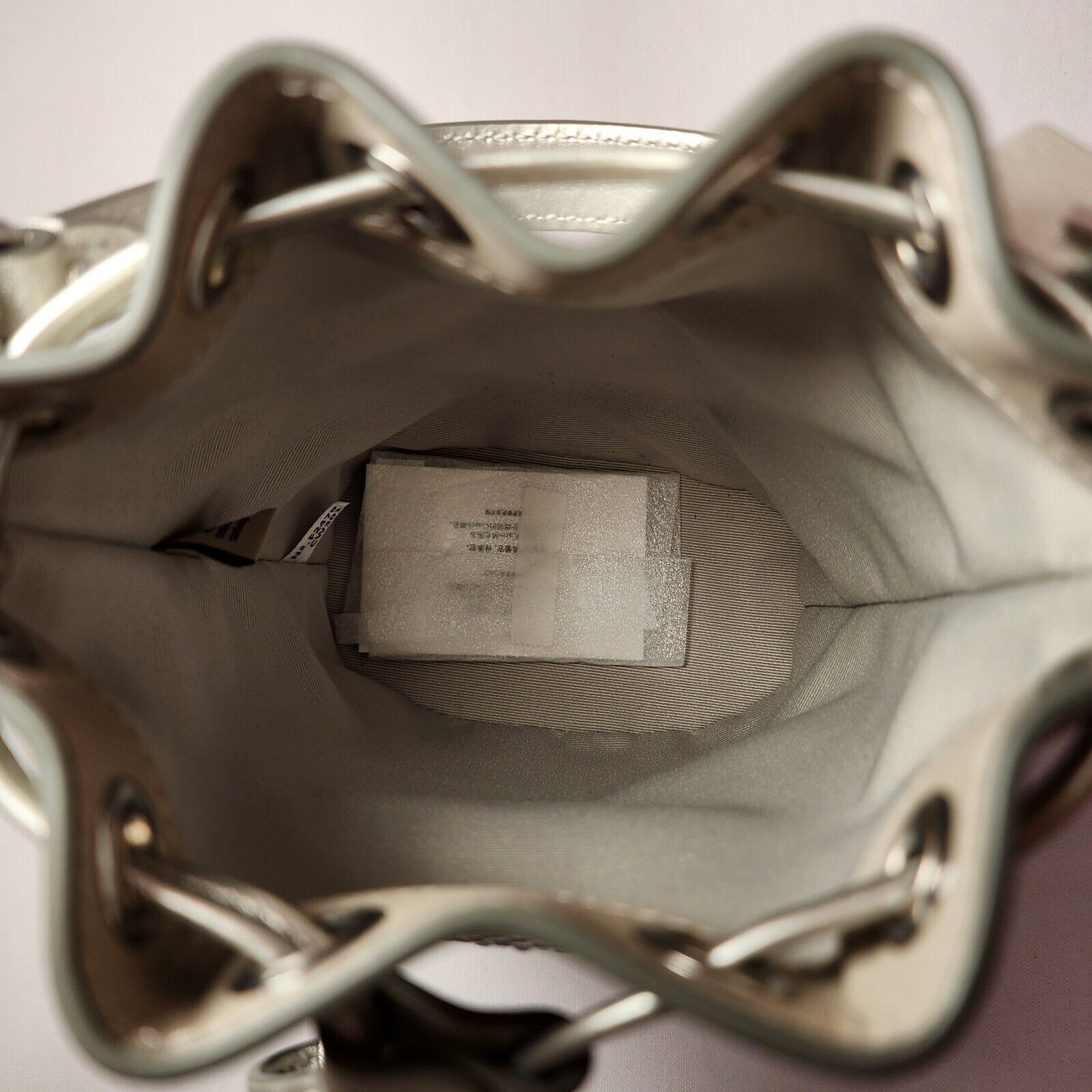 Coach NWT Coach CW301 Mini Bucket Bag With Crystal Silver Size ONE SIZE - 6 Thumbnail