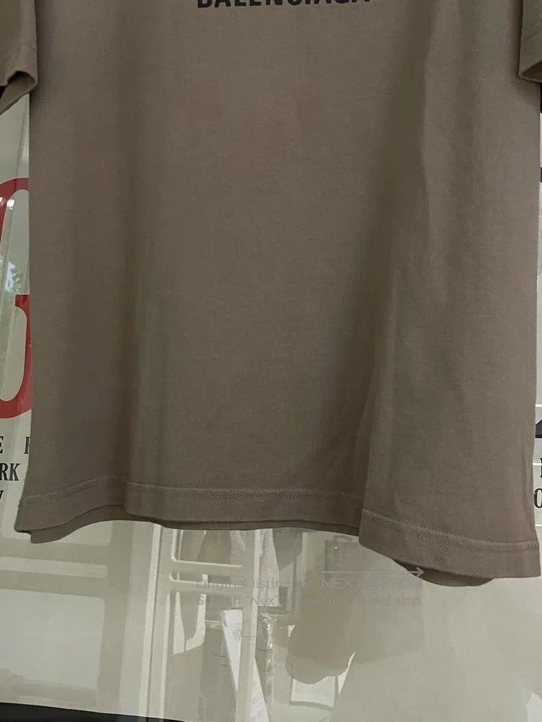 Balenciaga Balenciaga Green-brown logo letter printed pullover short- Size US S / EU 44-46 / 1 - 7 Thumbnail