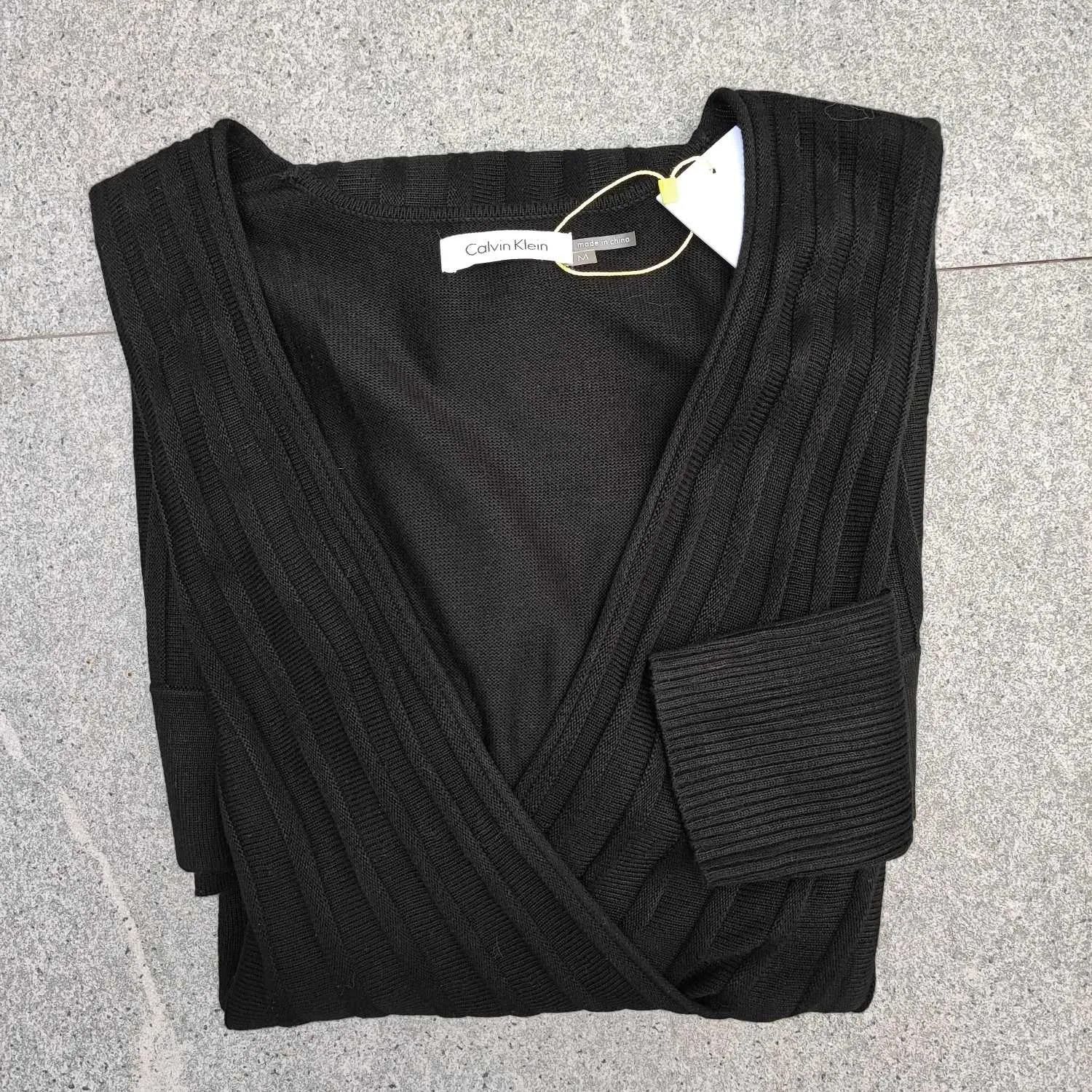 Calvin Klein Calvin Klein Black Crochet Dress-Fashionella Size M / US 6-8 / IT 42-44 - 2 Thumbnail