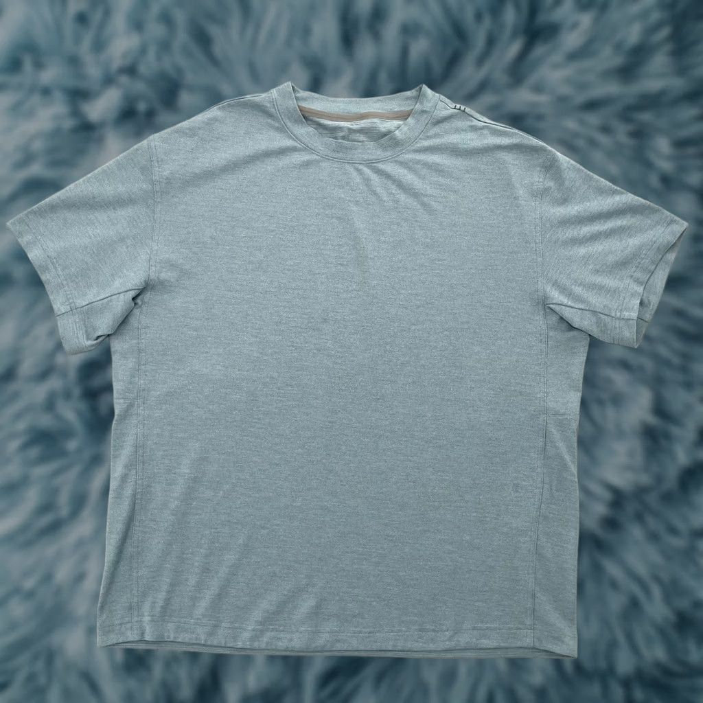 Lululemon Lululemon Drysense Shirt Adult 2XL Blue Short Sleeve Crew Neck Gym Mens Size US XXL / EU 58 / 5 - 1 Thumbnail