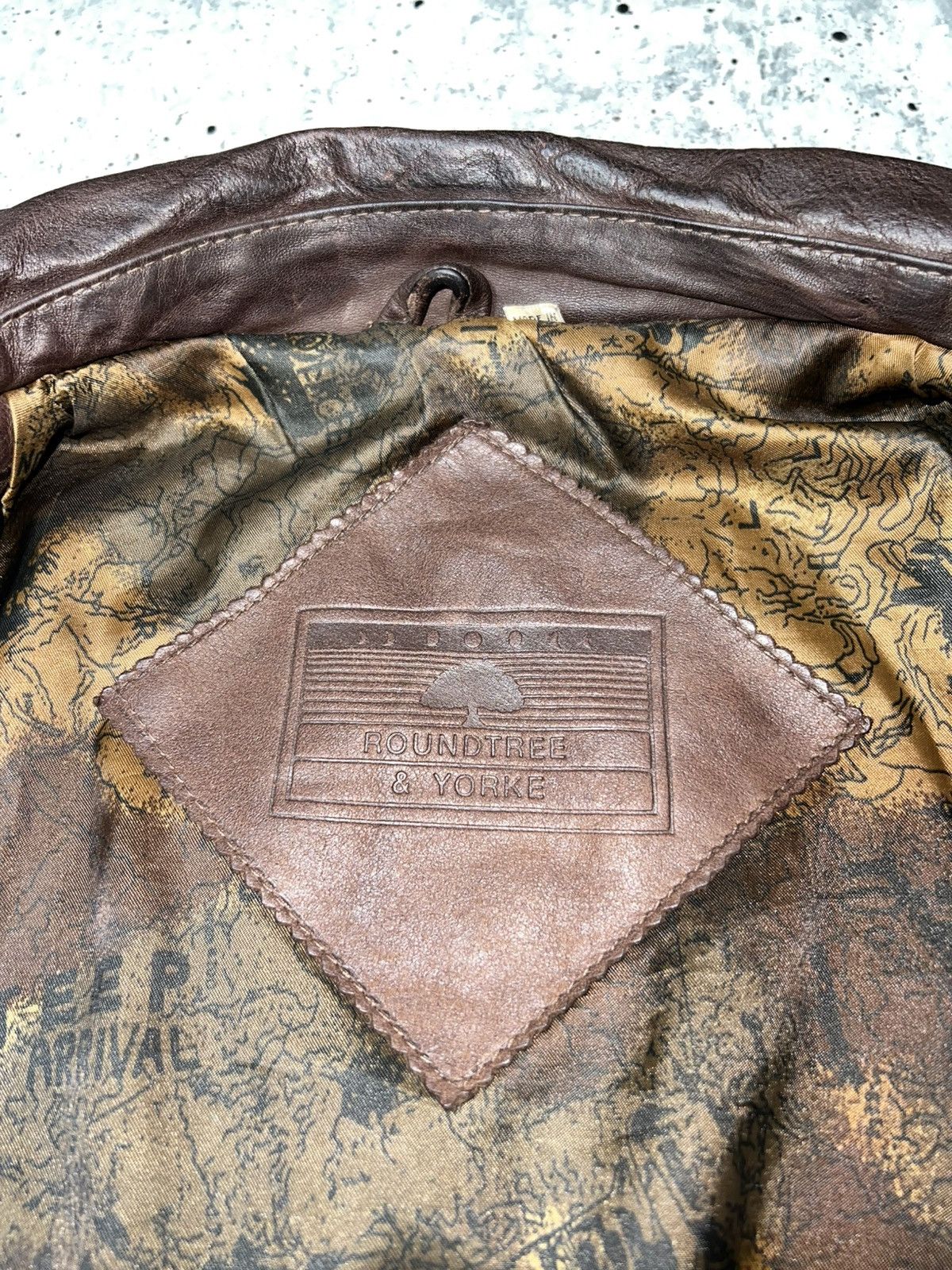 Roundtree & Yorke Vintage 90s Roundtree & Yorke Genuine Leather Jacket Size US L / EU 52-54 / 3 - 6 Thumbnail