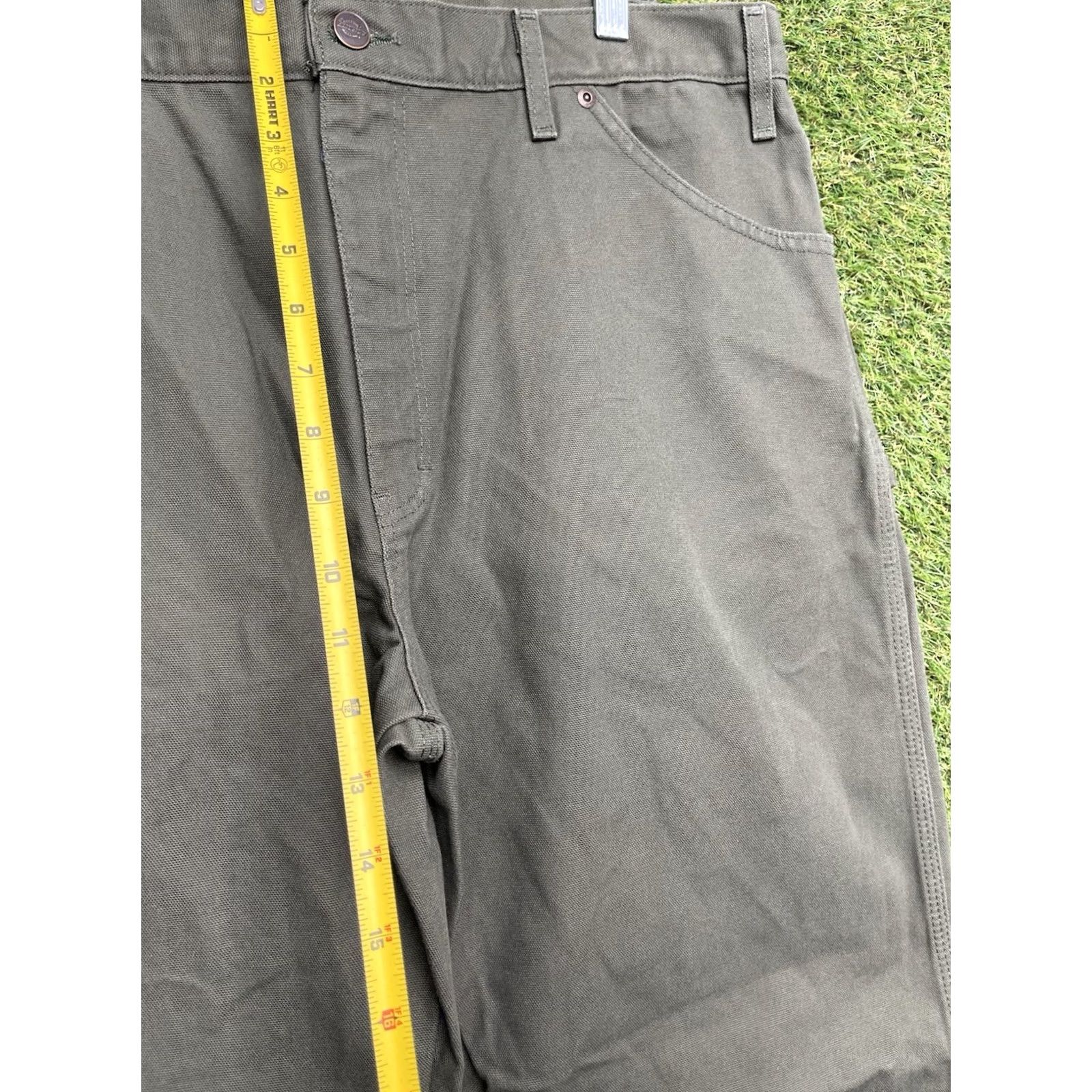 Dickies VINTAGE Dickies Carpenter Pants Mens 38x30 Brown Canvas Workwear 90s Dickies 874 Mens Popular Pants Size US 38 / EU 54 - 4 Thumbnail