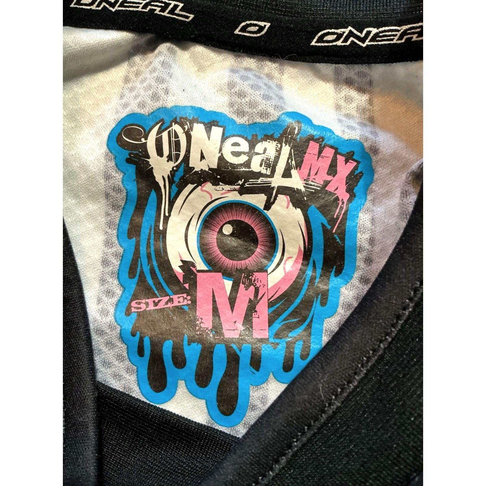 Vintage VINTAGE O’Neal Jersey Long Sleeve Racing AOP MX Motocross Lightning Bolt White Black M Boys Mens Womens Size US S / EU 44-46 / 1 - 5 Thumbnail