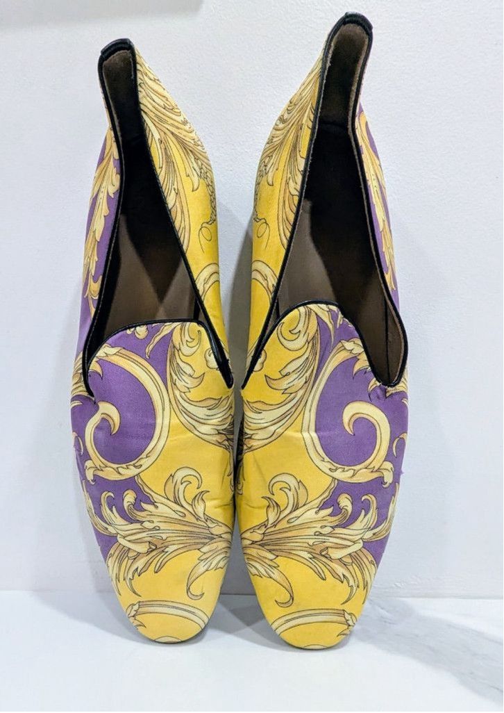 Versace Men's Versace Loafers Size 47 Yellow and Purple Size US 14 / EU 47 - 1 Thumbnail