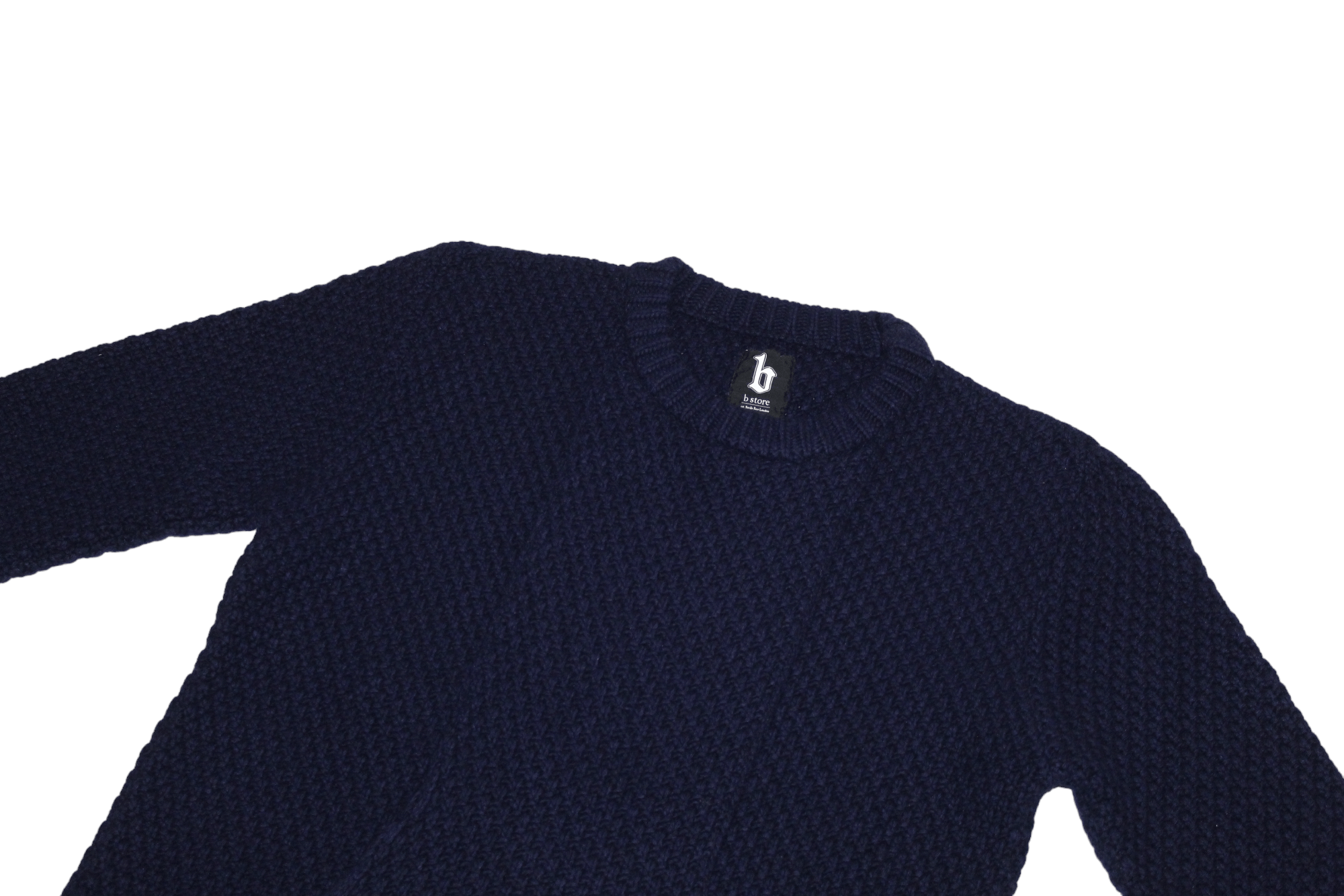 Savile Row B-store London Savile Row Wool Blend Cable Knit Crew Sweater Size US S / EU 44-46 / 1 - 5 Thumbnail