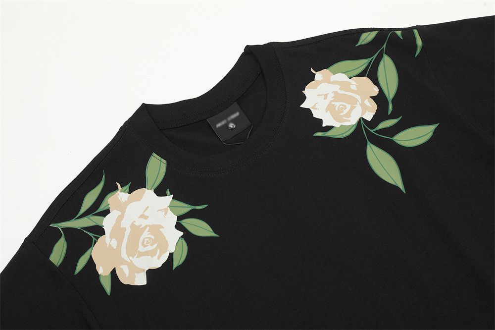 Japanese Brand × Vintage Street retro rose print pure cotton loose casual tee Size US M / EU 48-50 / 2 - 3 Thumbnail