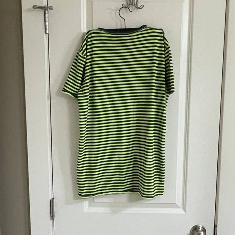 American Eagle Outfitters American Eagle Green and Black striped t-shirt Size Small Size US S / EU 44-46 / 1 - 2 Thumbnail