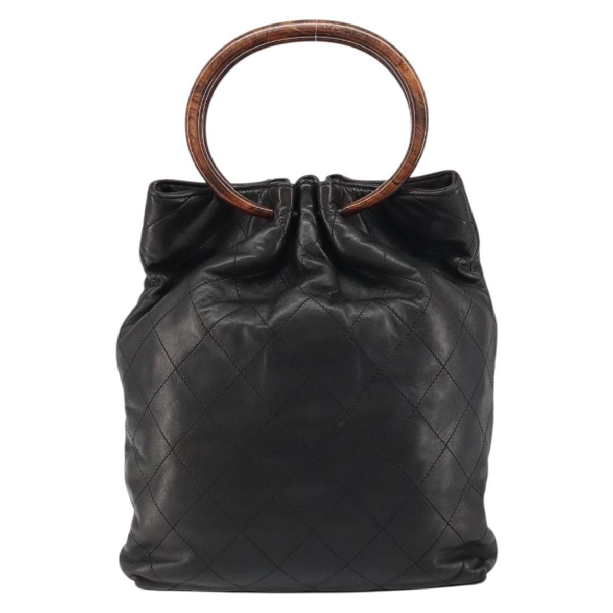 Chanel Chanel Matelasse Handbag Leather Black Gold CC Size ONE SIZE - 2 Thumbnail