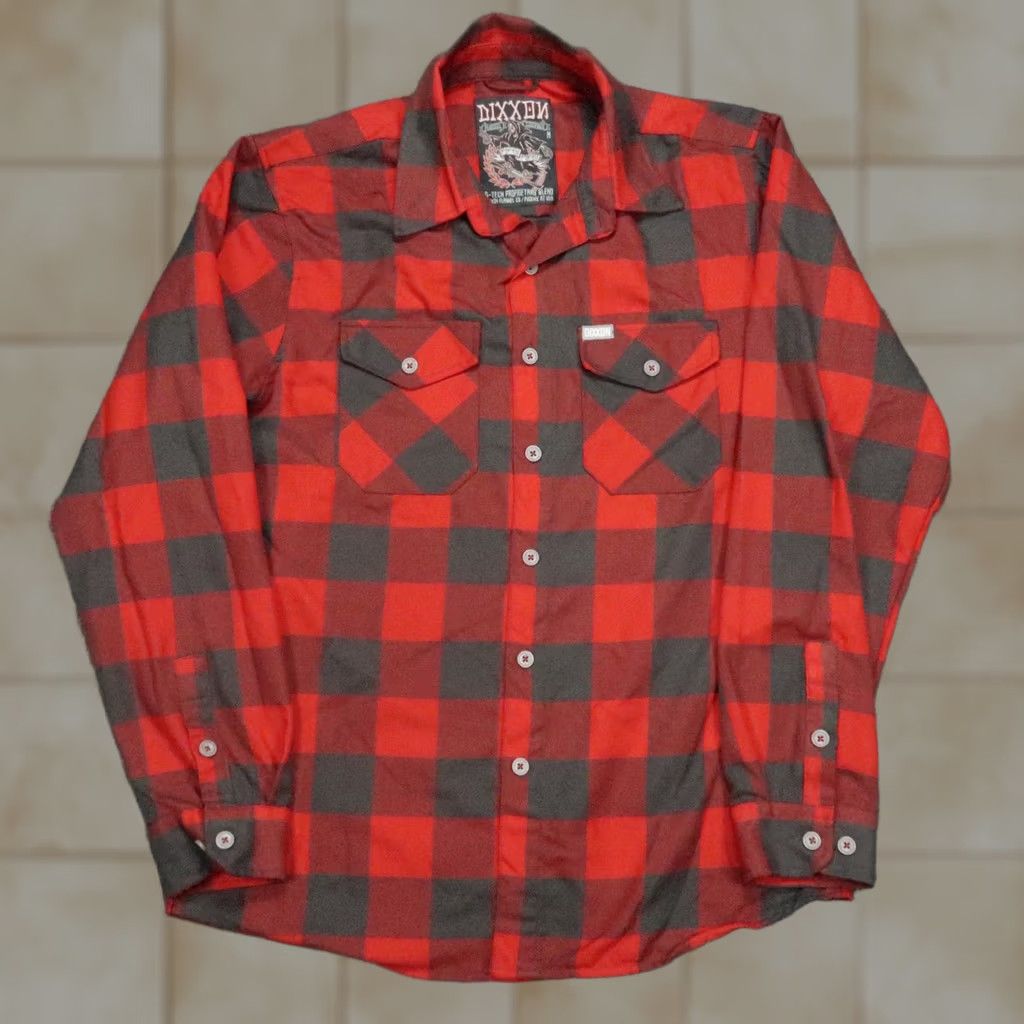 Vintage Dixxon Flannel Shirt Mens M Red Buffalo Plaid Long Sleeve Button-Up Pockets Casual Travel Vintage: No? Size US M / EU 48-50 / 2 - 1 Thumbnail