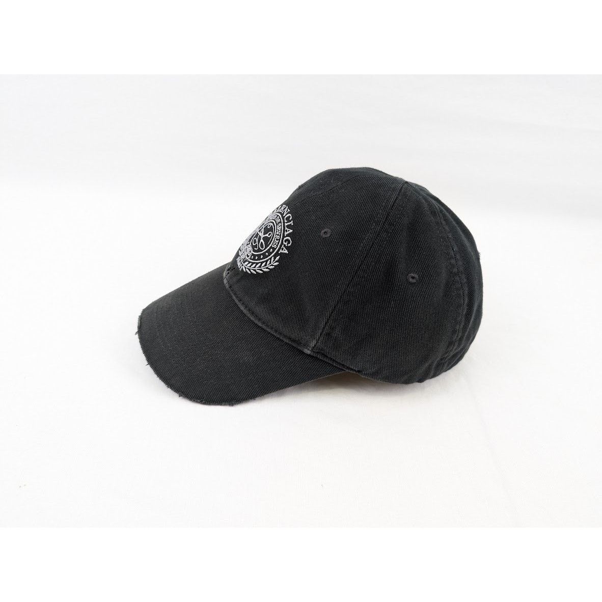 Balenciaga o1rshd1 Size: S / Embroidered Scissors Hat / Cap in Black Size ONE SIZE - 10 Thumbnail