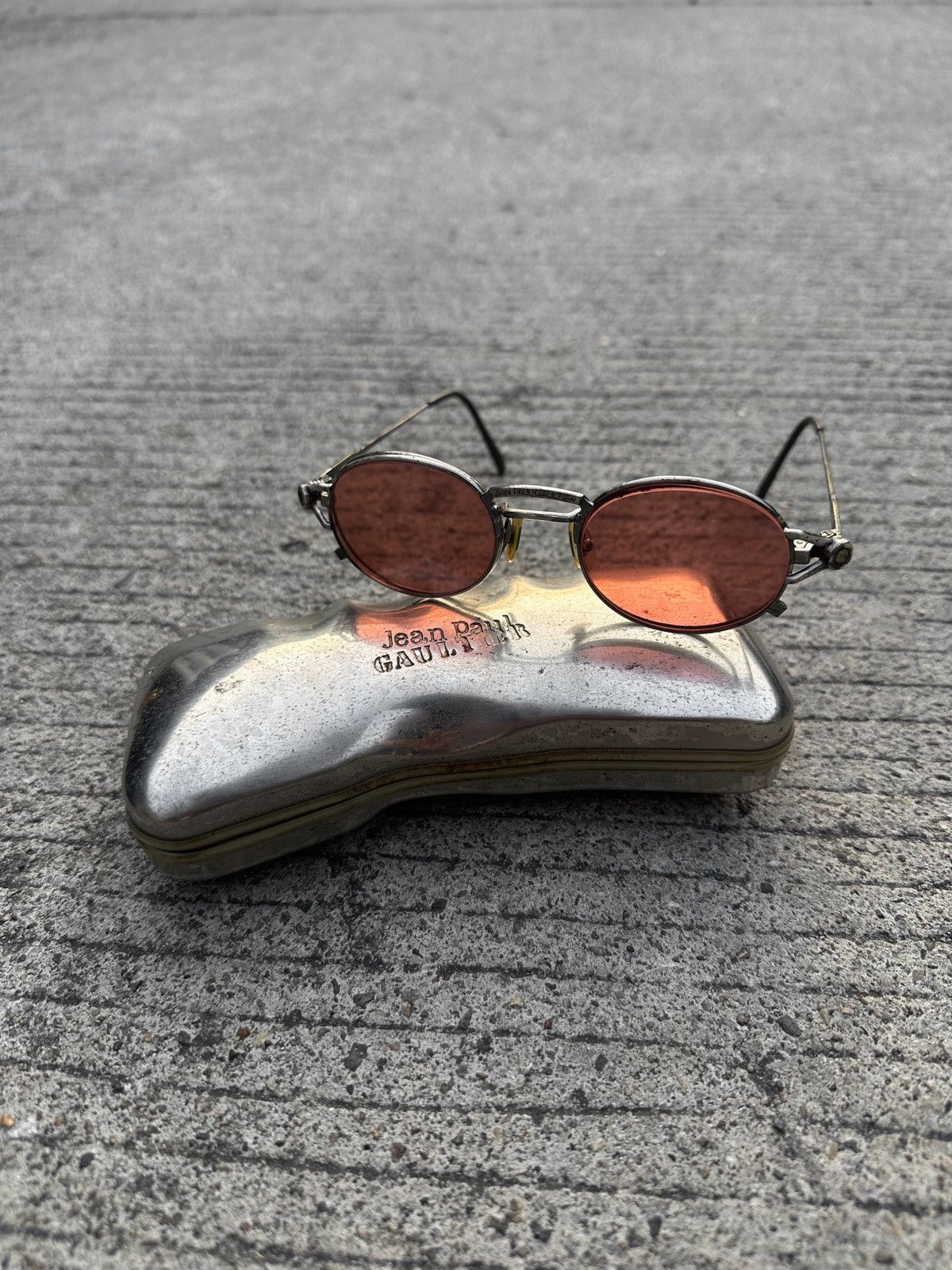 Jean Paul Gaultier Vtg 1995 Jean Paul Gaultier 56-7110 Clip On Sunglasses Size ONE SIZE - 8 Thumbnail