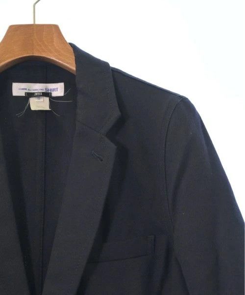 Comme des Garcons SHIRT Jacket Wool 1 Button Plain Flap Pocket Navy Blue Size US S / EU 44-46 / 1 - 4 Thumbnail