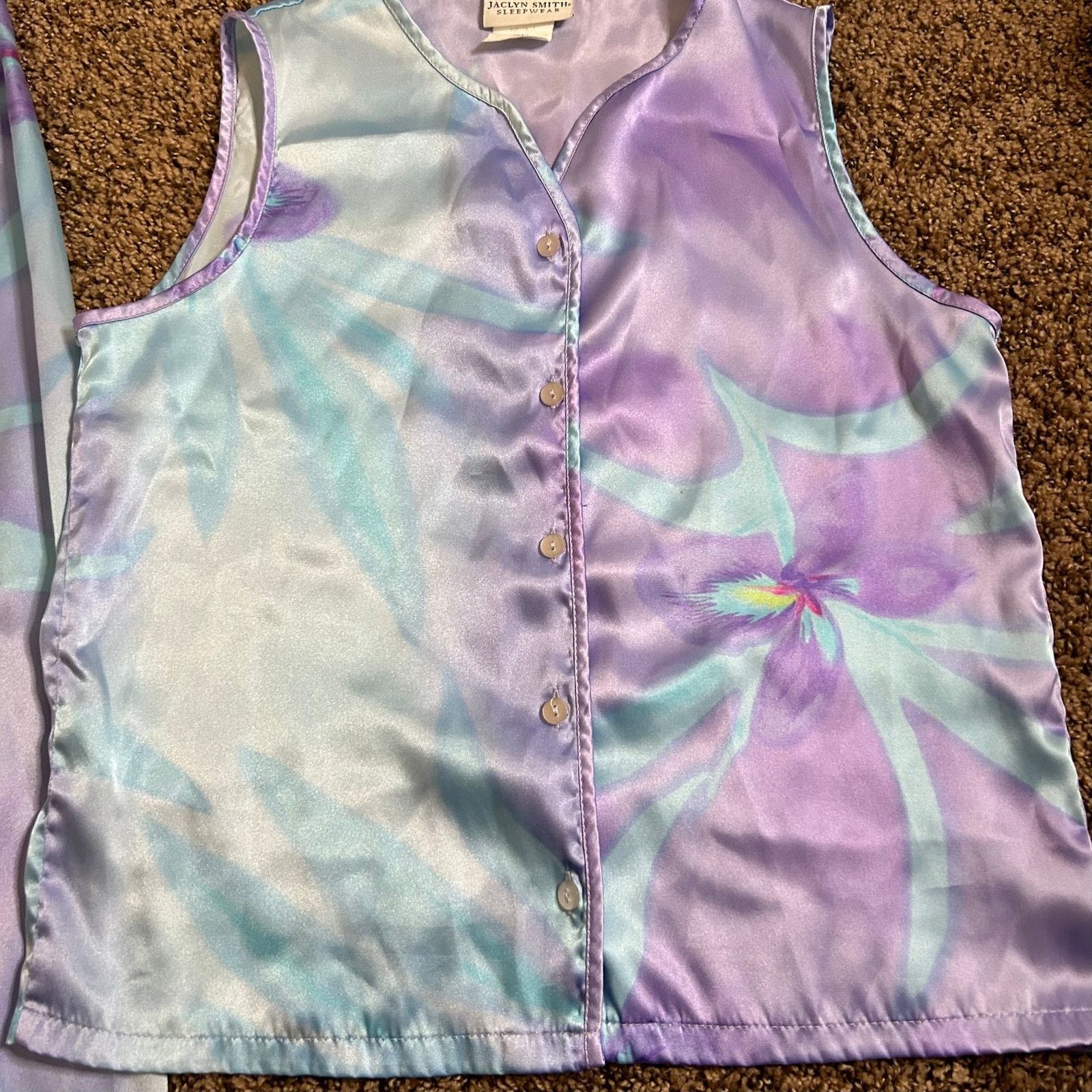 Other Jaclyn Smith Women’s Small Beautiful Sleepwear 2 pc Set Size ONE SIZE - 3 Thumbnail