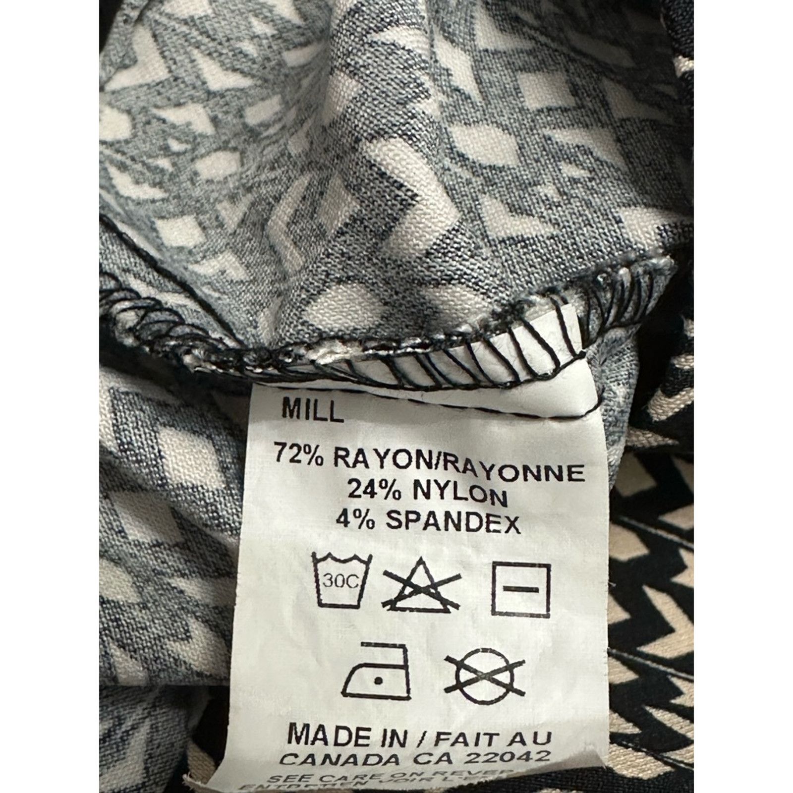 Other Margaret M Pencil Skirt Abstract Knee Length Black/Beige S Size 27" / US 4 / IT 40 - 8 Thumbnail