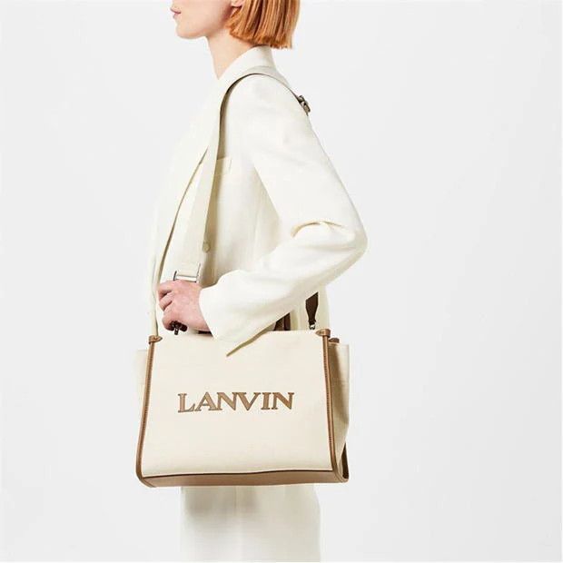 Lanvin o1g2r1mq1024 Double Breasted Tailored Jacket in Off White Size L / US 10 / IT 46 - 4 Thumbnail