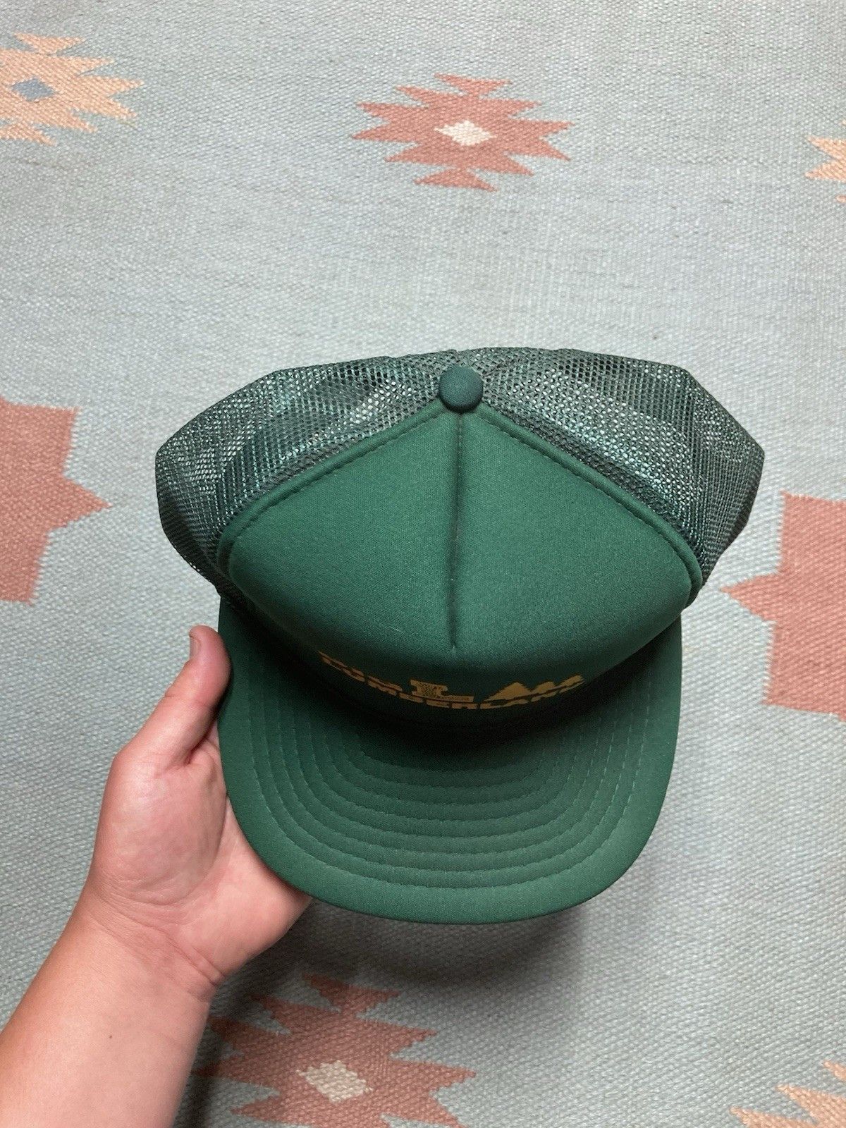 Vintage Vtg trucker hat Big L lumberland Michigan lumber SnapBack Size ONE SIZE - 3 Thumbnail