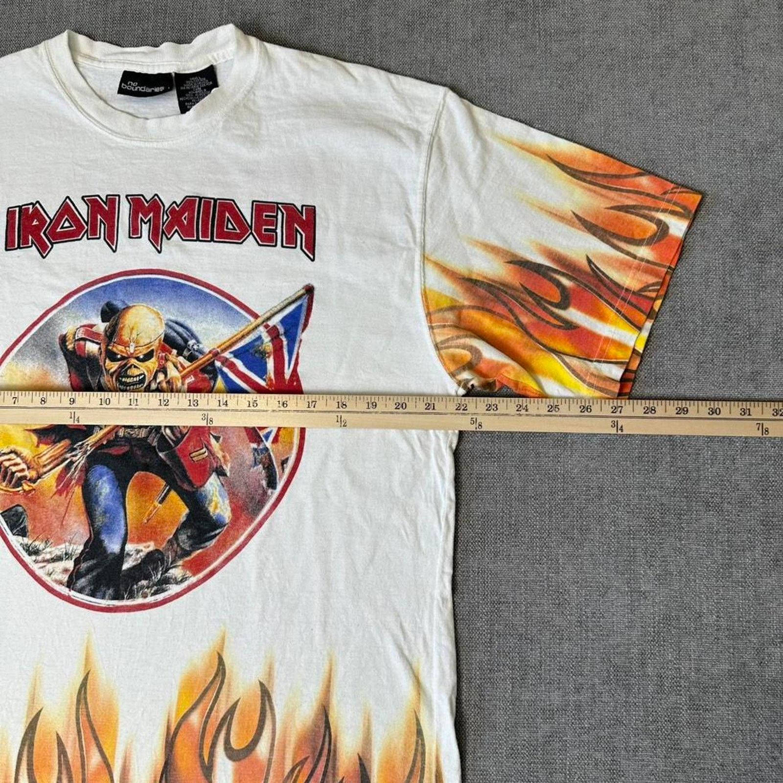 Other Y2K Iron Maiden AOP Flames T-shirt Size US L / EU 52-54 / 3 - 4 Thumbnail