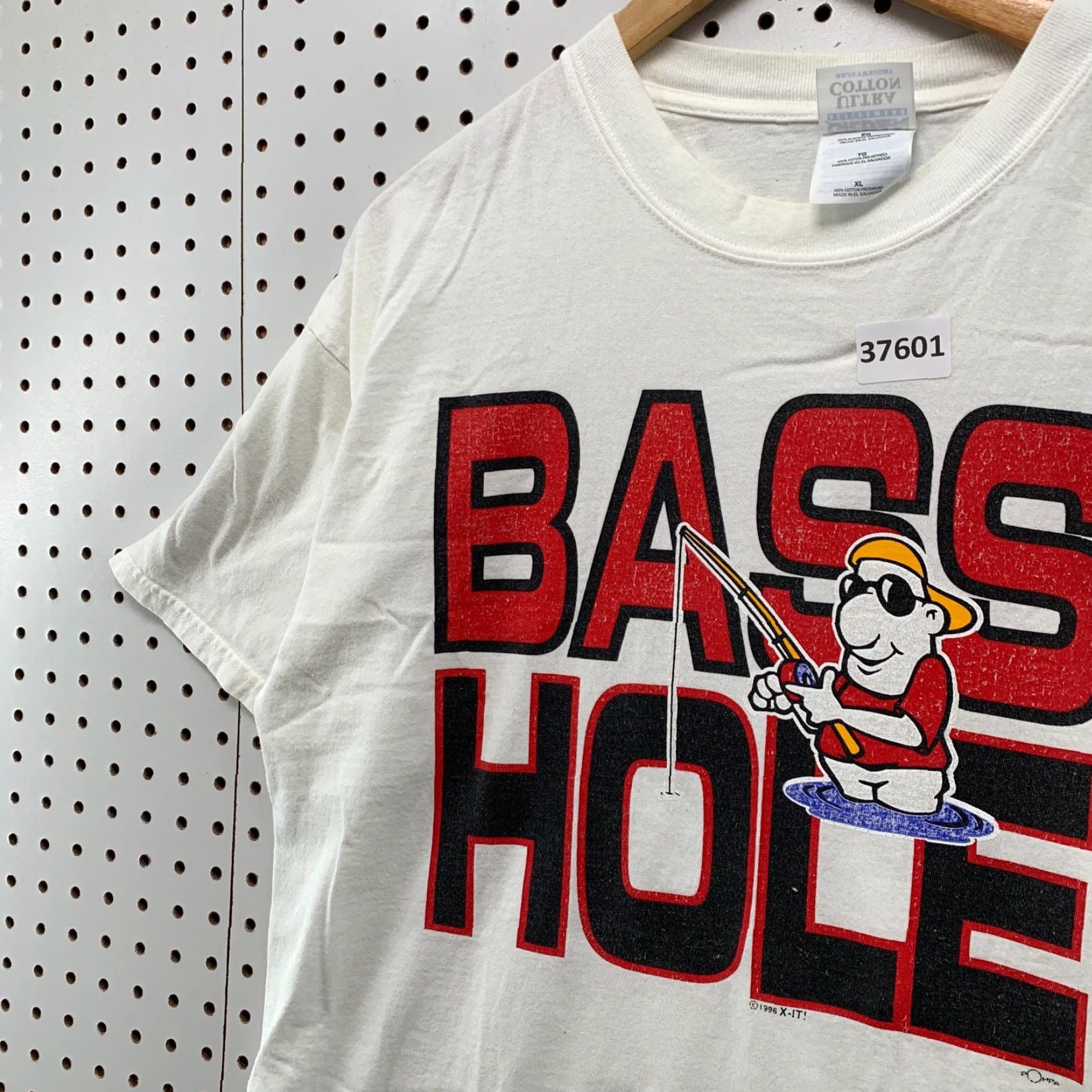 Vintage VINTAGE Bass Fishing Funny Graphic T-Shirt Mens XL White Short Sleeve Crew Neck 90s Size US XL / EU 56 / 4 - 7 Thumbnail