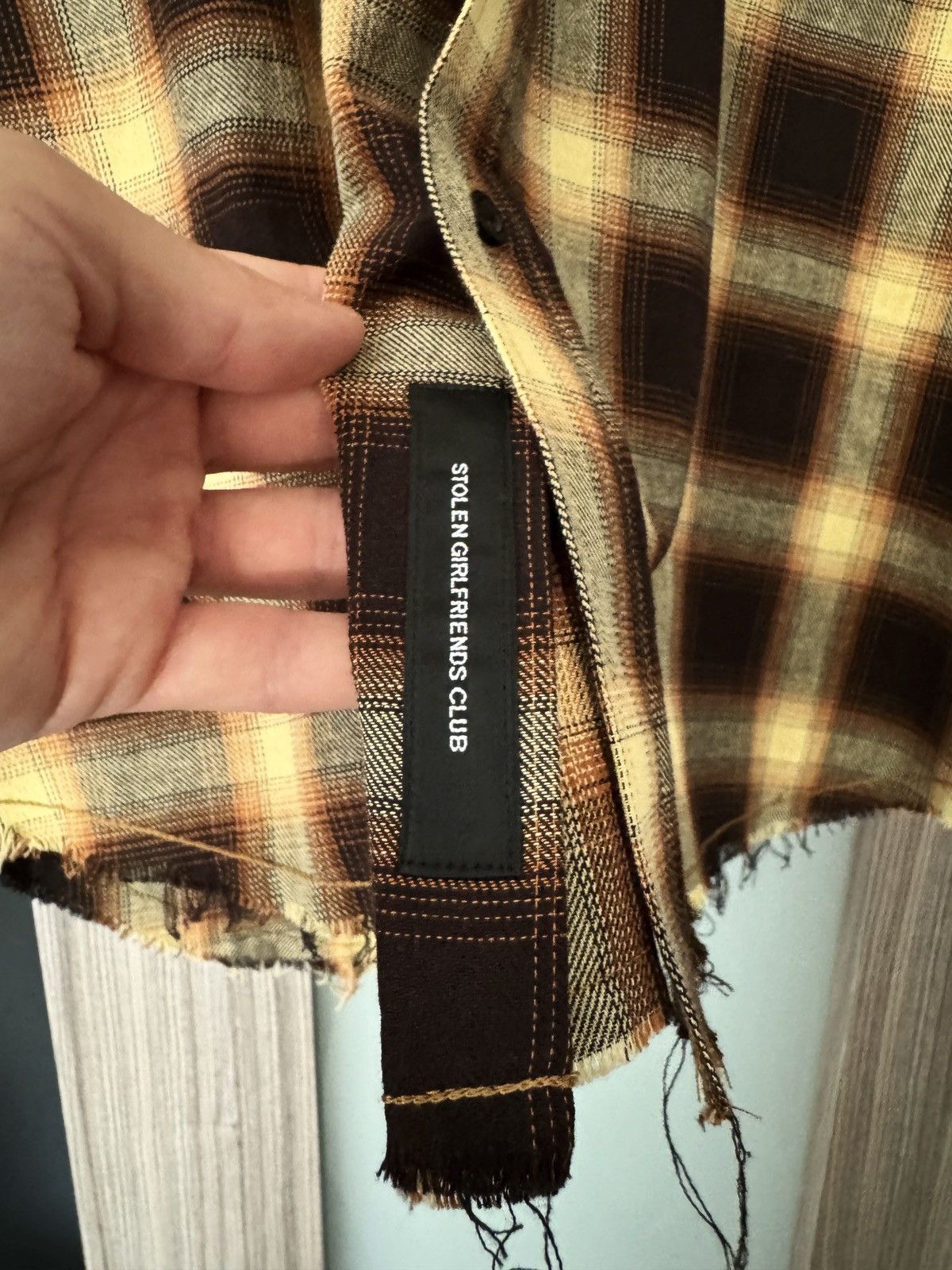 Stolen Girlfriends Club Brown Check Painter Shirt Size US XXL / EU 58 / 5 - 7 Thumbnail