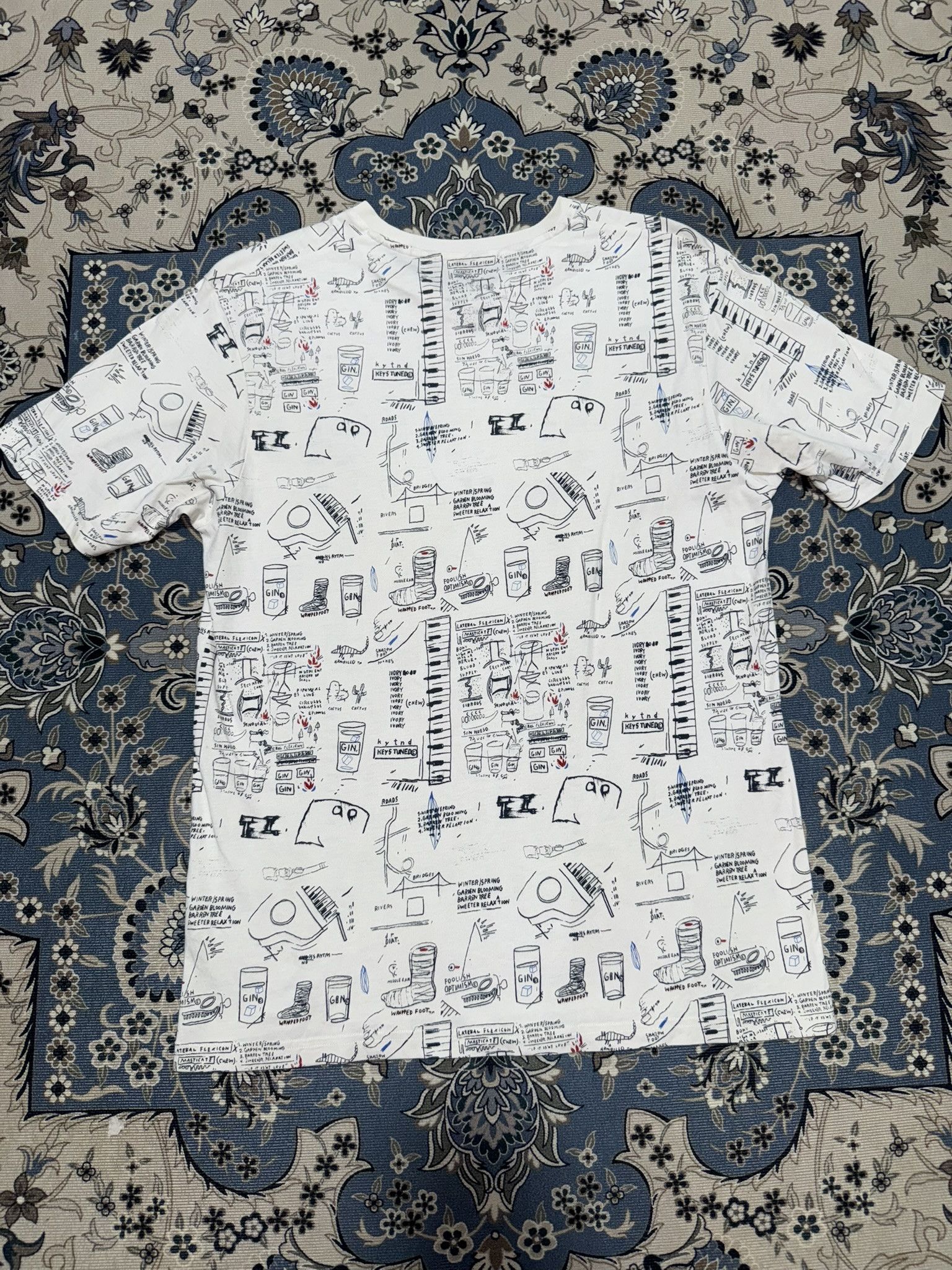 Jean-Michel Basquiat × Vintage Jean Michel Basquiat Pop Art Joe Walcott T shirt Size US L / EU 52-54 / 3 - 4 Thumbnail