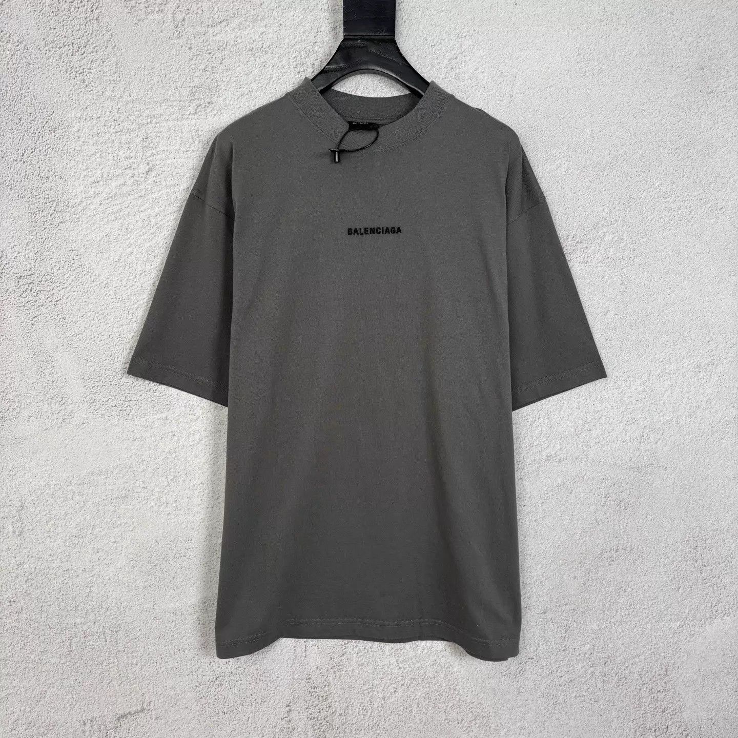 Balenciaga BLCG Embroidered Logo SS Tee Khaki/Deep Gray M NWT Size US M / EU 48-50 / 2 - 1 Thumbnail