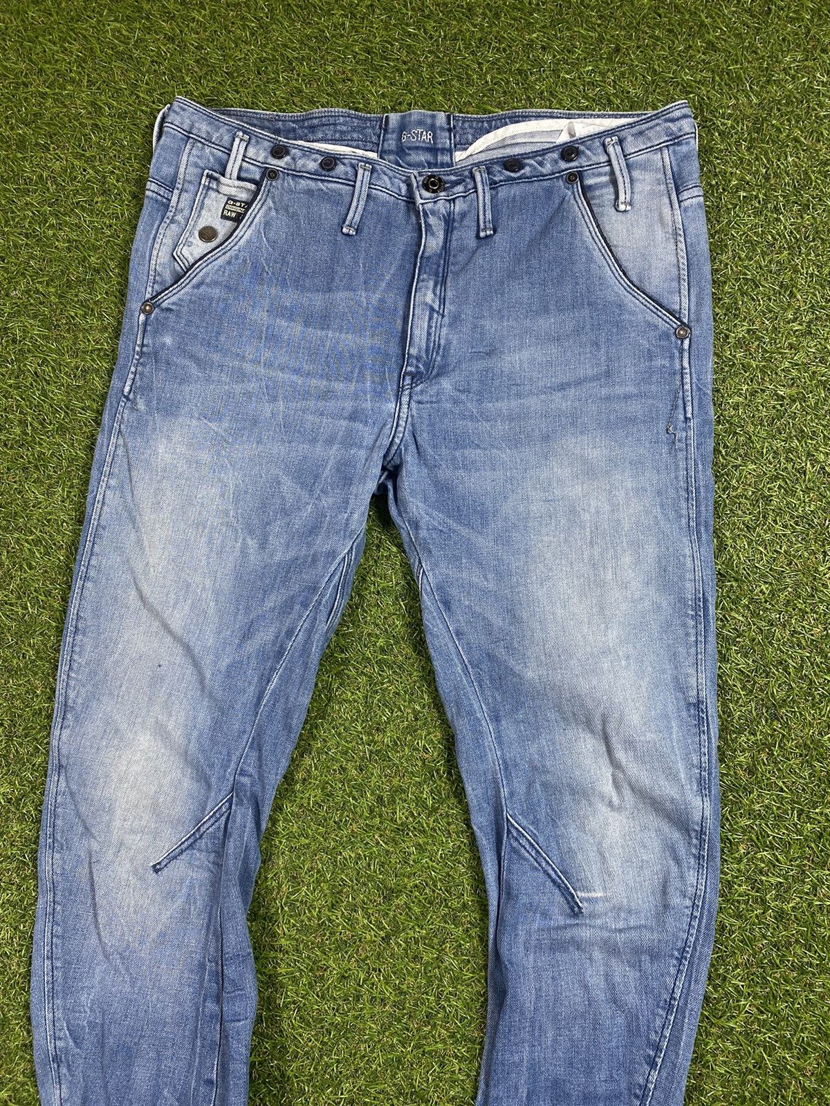 G-Star Vintage G star raw denim faded jeans streetwear size 29x34 Size 29" - 5 Thumbnail