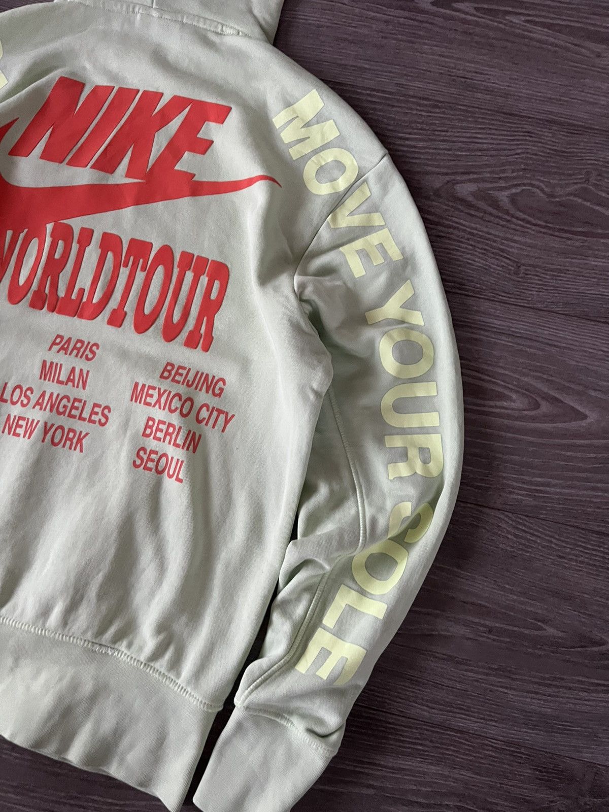 Nike Nike Sportswear World Tour Overprinted Avant Garde Hoodie Size US S / EU 44-46 / 1 - 23 Thumbnail
