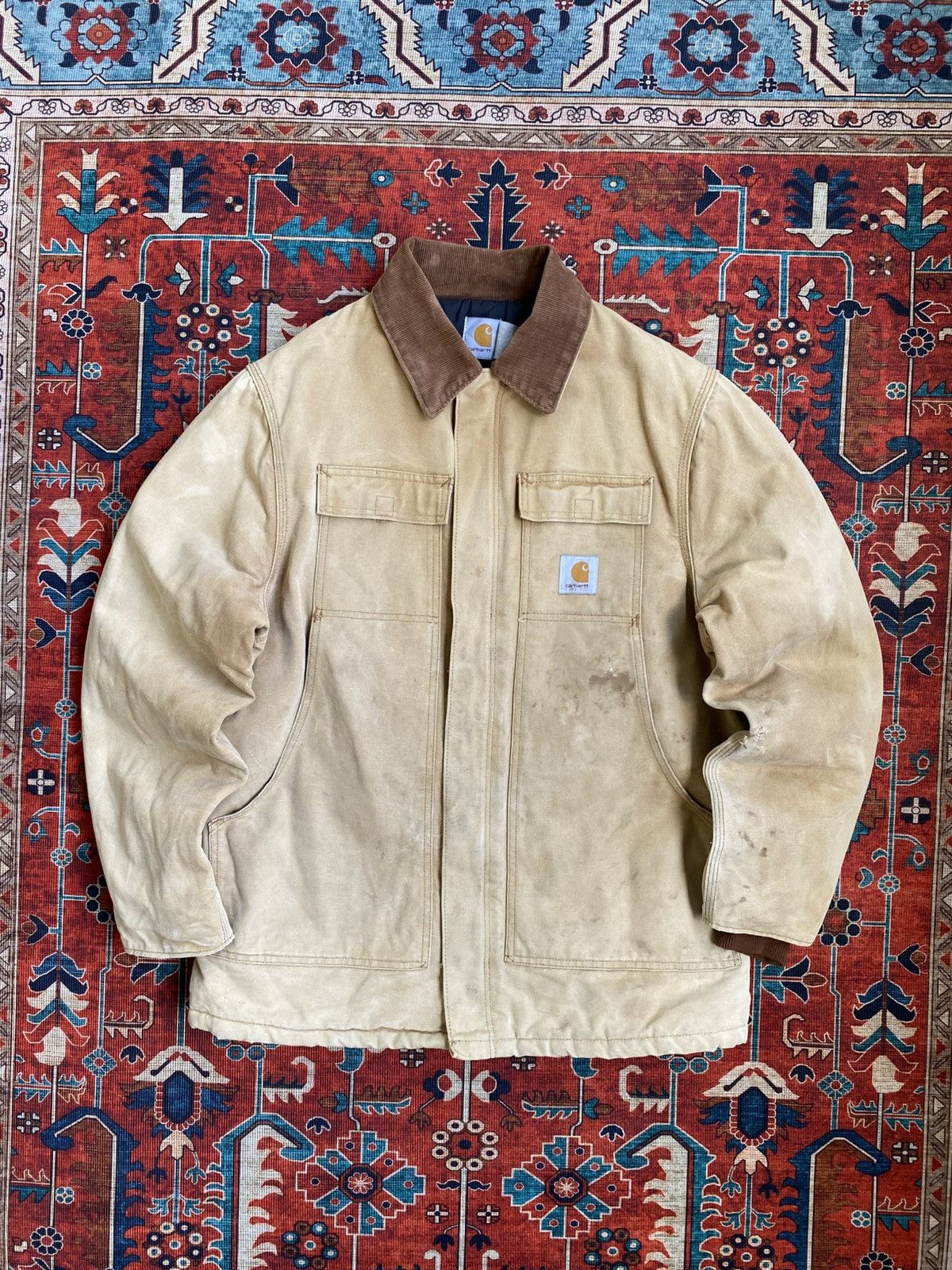 Carhartt Vintage Carhartt Arctic Jacket BRN Flannel lined Used Size US M / EU 48-50 / 2 - 2 Thumbnail