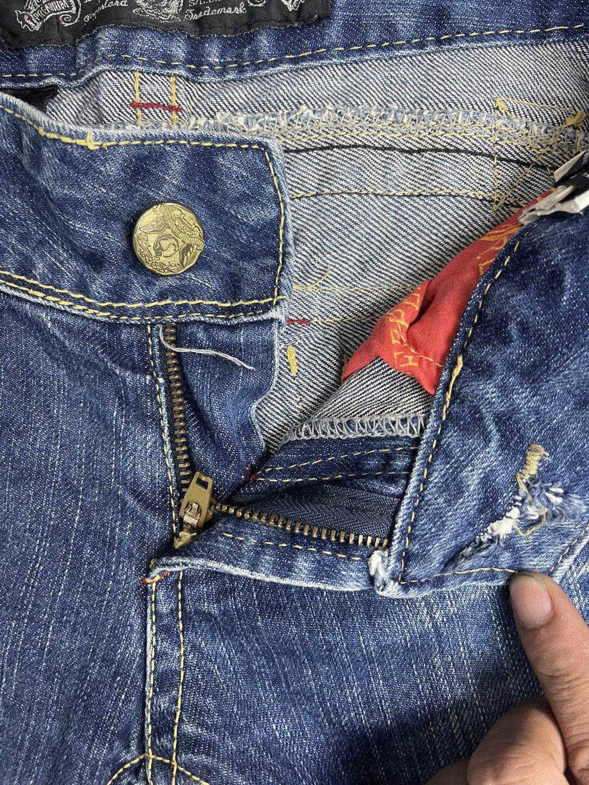 Japanese Brand Red Pepper Jeans Flare Streetwear Size 25" / US 0 / IT 36 - 8 Thumbnail