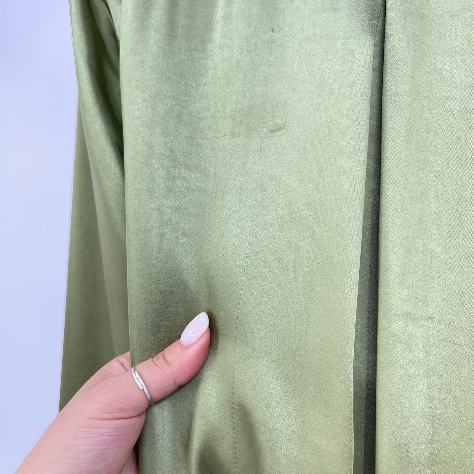 Camila Coelho NWT Priscilla Mini Dress in Sage Satin XL