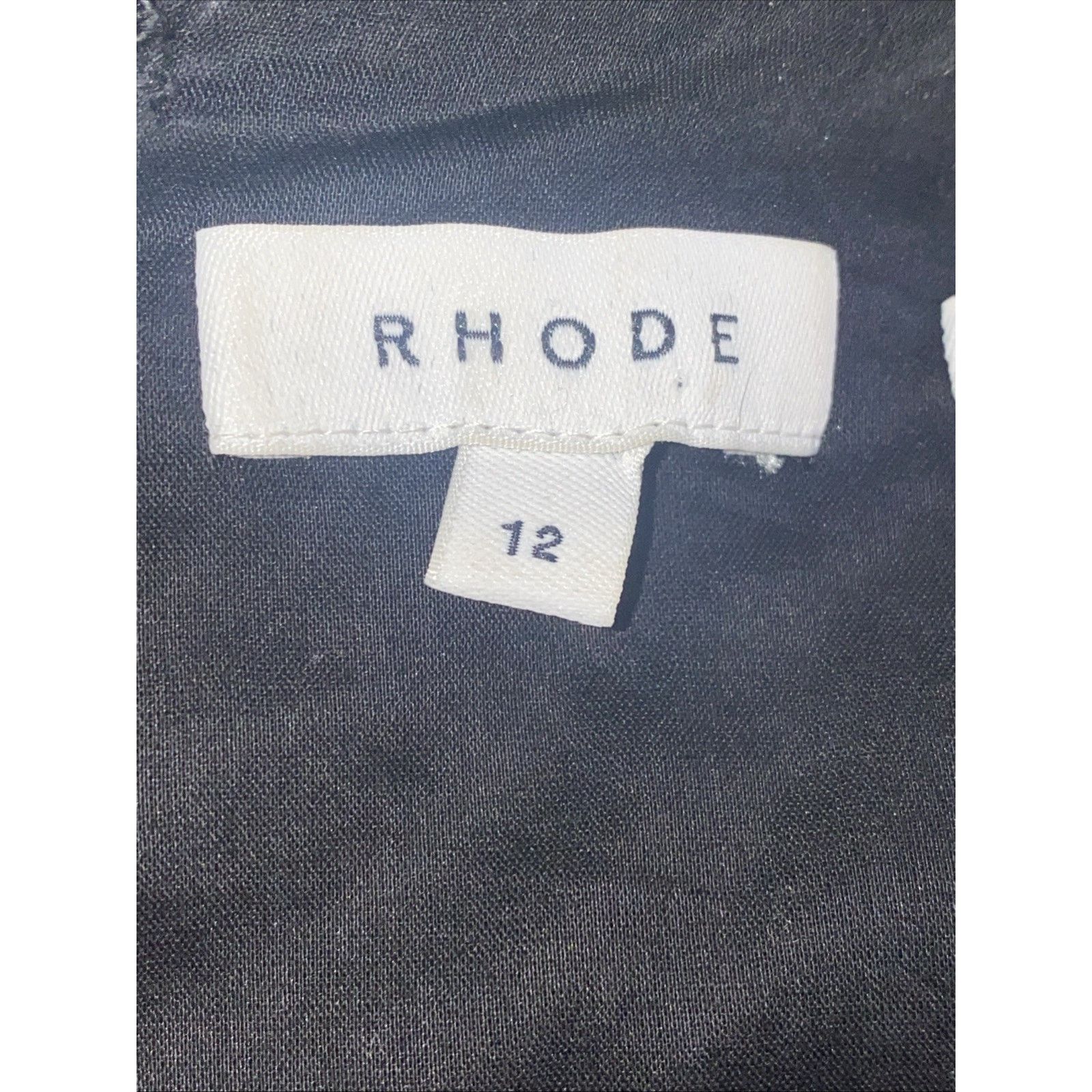 RHODE RHODE Black Velvet W/ Ruffle Hem MAXI DRESS Size 12 Lined Size XL / US 12-14 / IT 48-50 - 8 Thumbnail