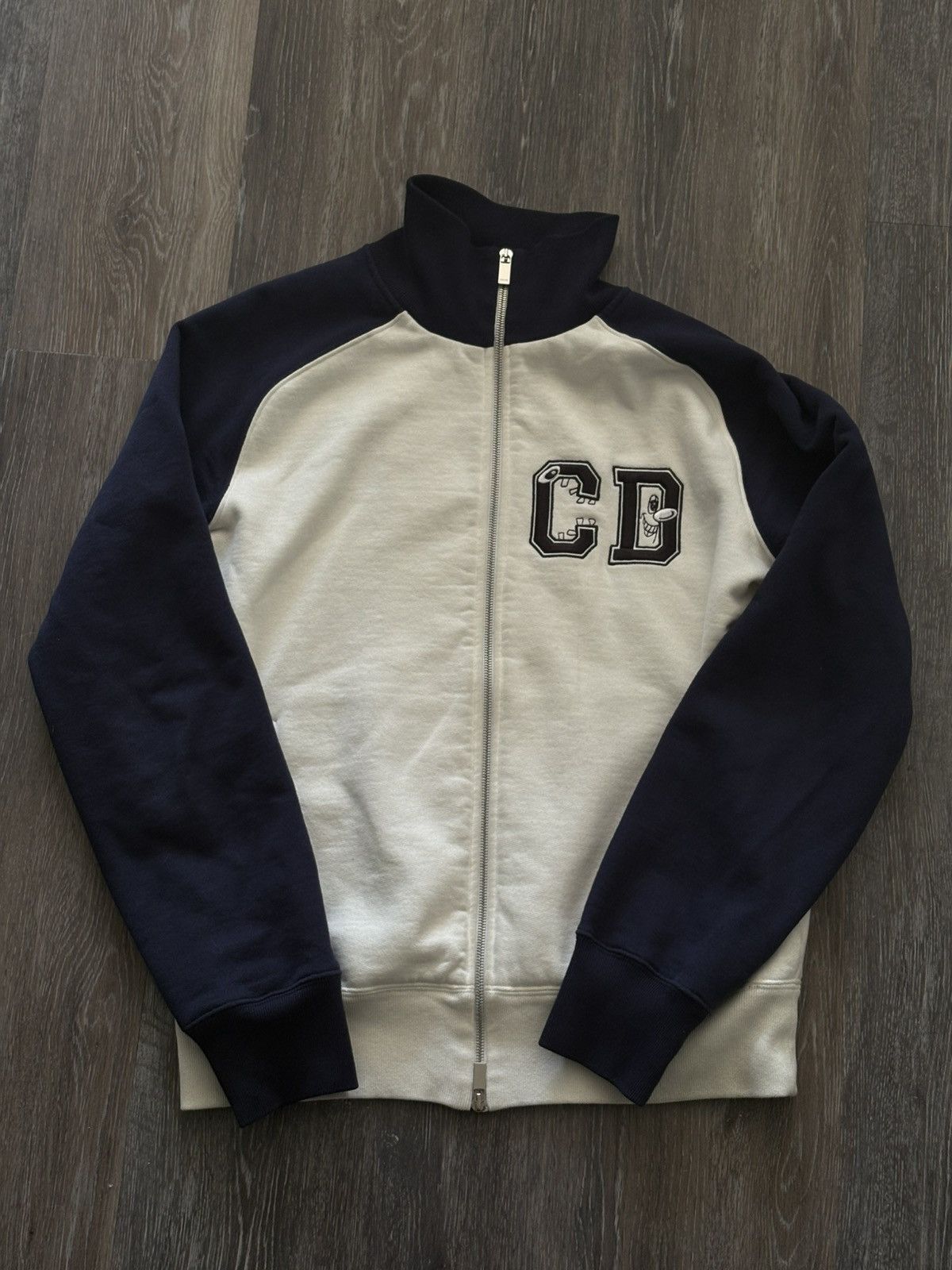 Dior Dior x Kenny Scharf CD Embroidered Track Jacket (Navy/White) Size US M / EU 48-50 / 2 - 1 Thumbnail