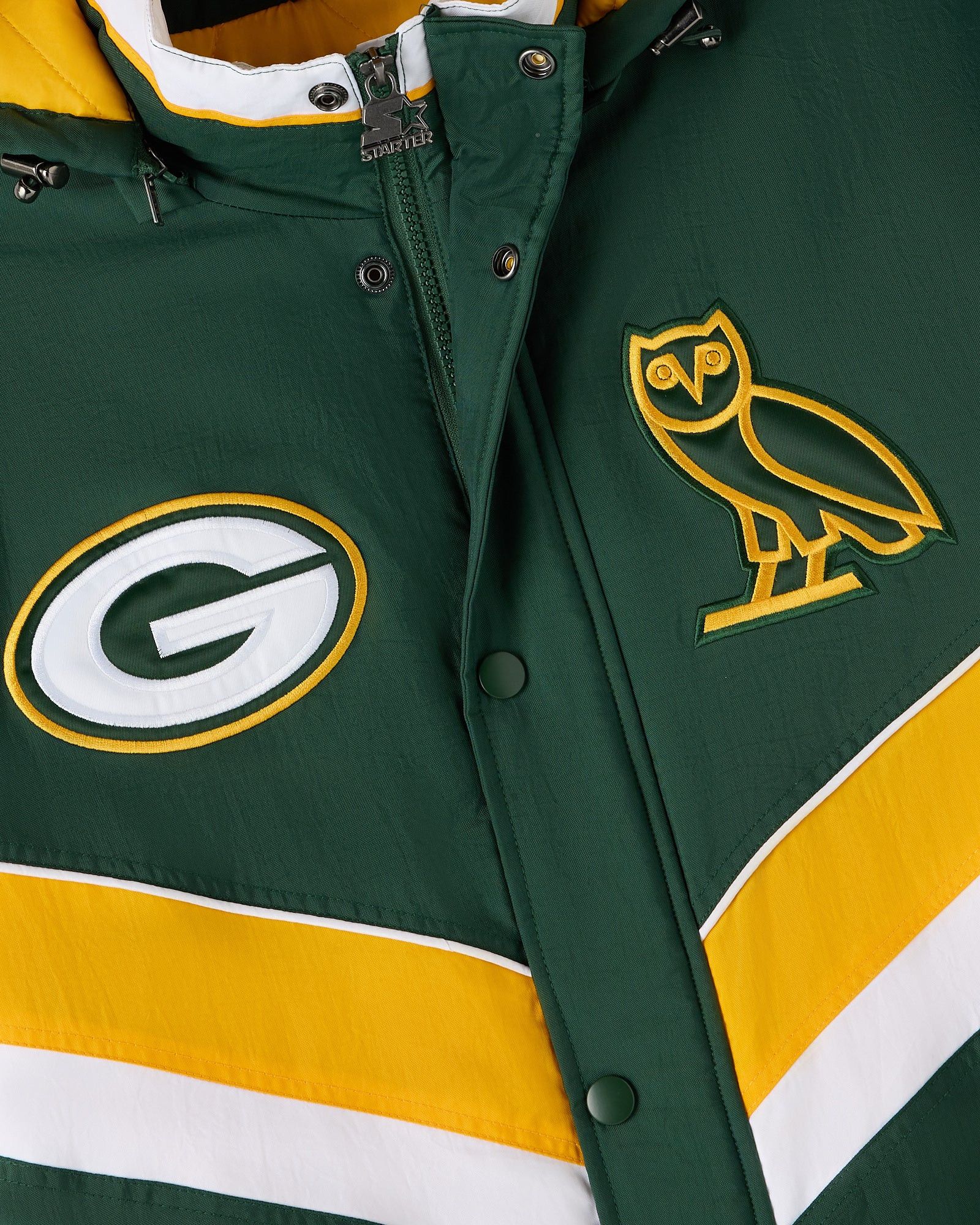 Drake OVO x NFL GREEN BAY PACKERS STARTER® SIDELINE PUFFER JACKET Size US S / EU 44-46 / 1 - 4 Thumbnail