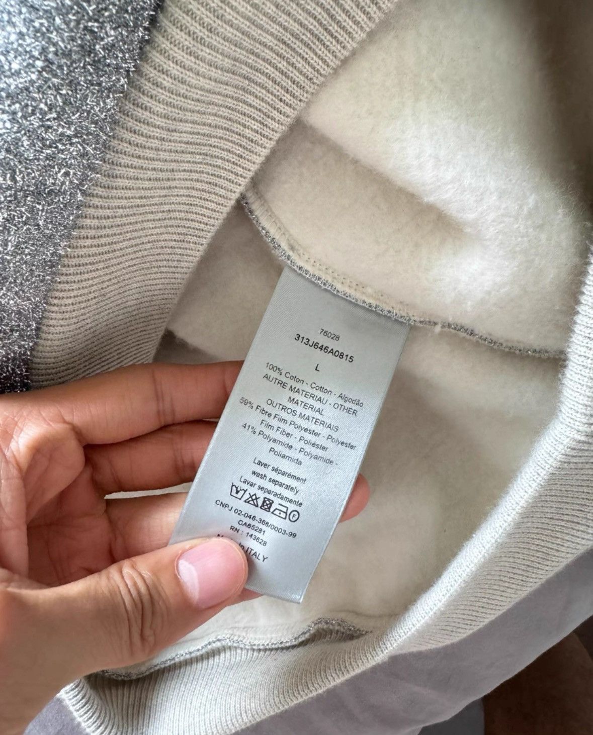Dior × ERL Glitter hoodie Size US L / EU 52-54 / 3 - 3 Thumbnail