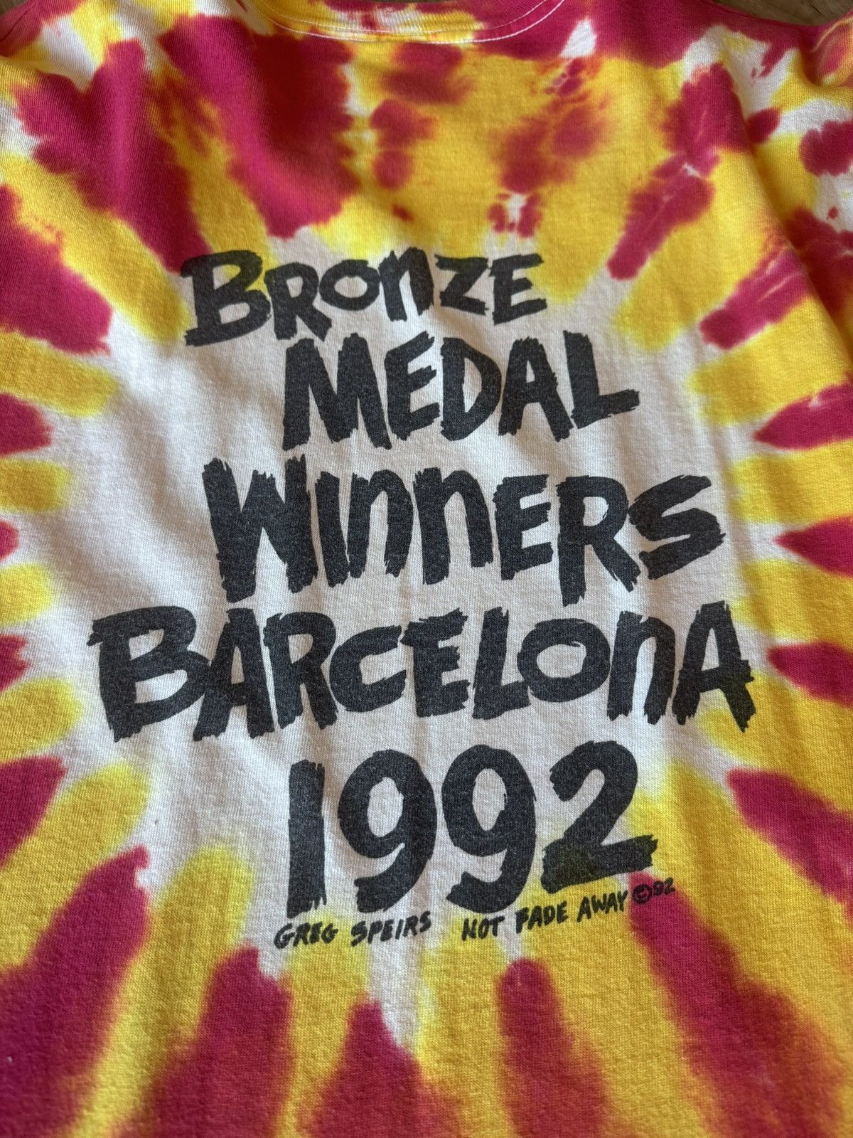 Grateful Dead 1992 Grateful Dead Lithuania Basketball Team Tie-dye shirt Size US XL / EU 56 / 4 - 4 Thumbnail