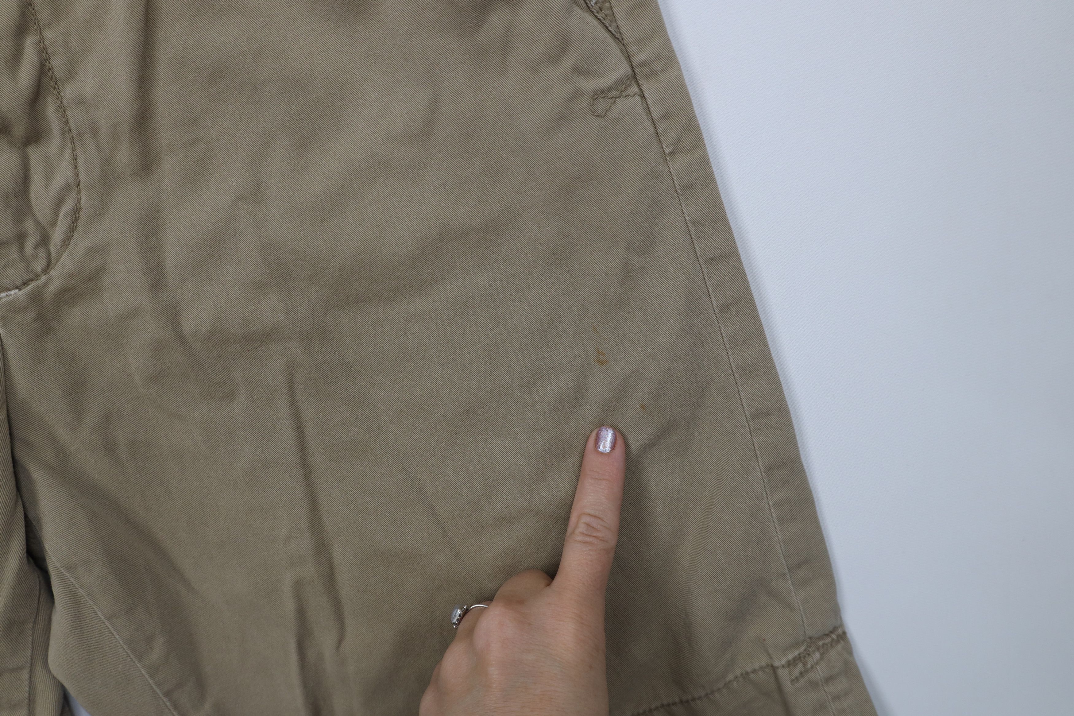 Ralph Lauren Vintage 90s Ralph Lauren Heavyweight Shorts Beige Cotton Size US 32 / EU 48 - 5 Thumbnail