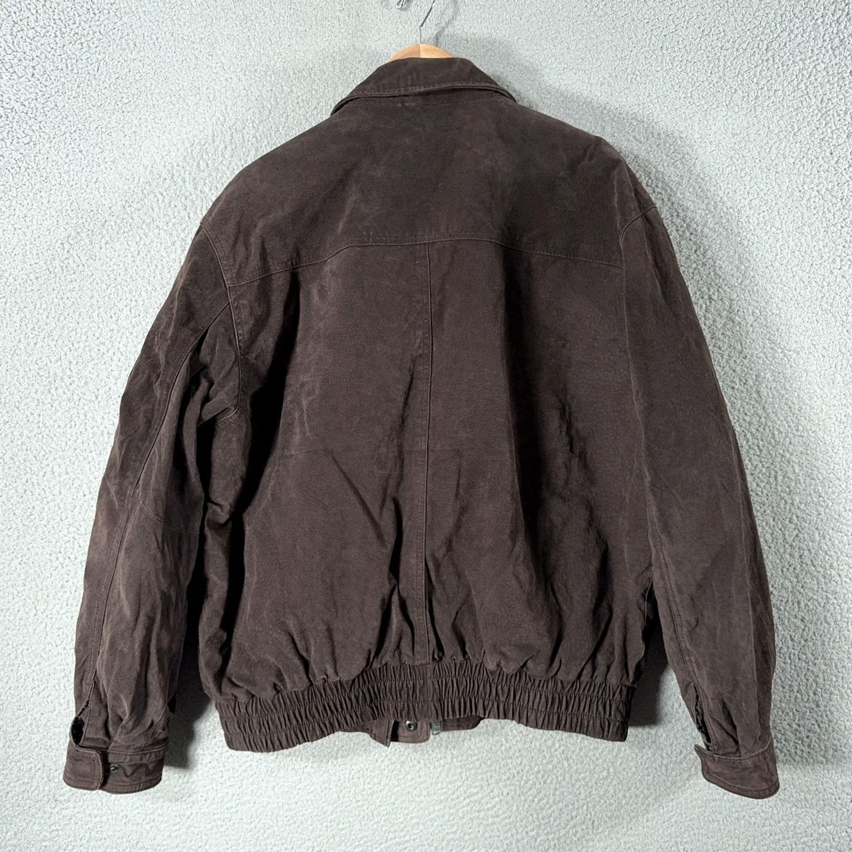 G-III G-III Leather Bomber Jacket Mens XL Brown Quilted Lined Full Zip Size US XL / EU 56 / 4 - 3 Thumbnail