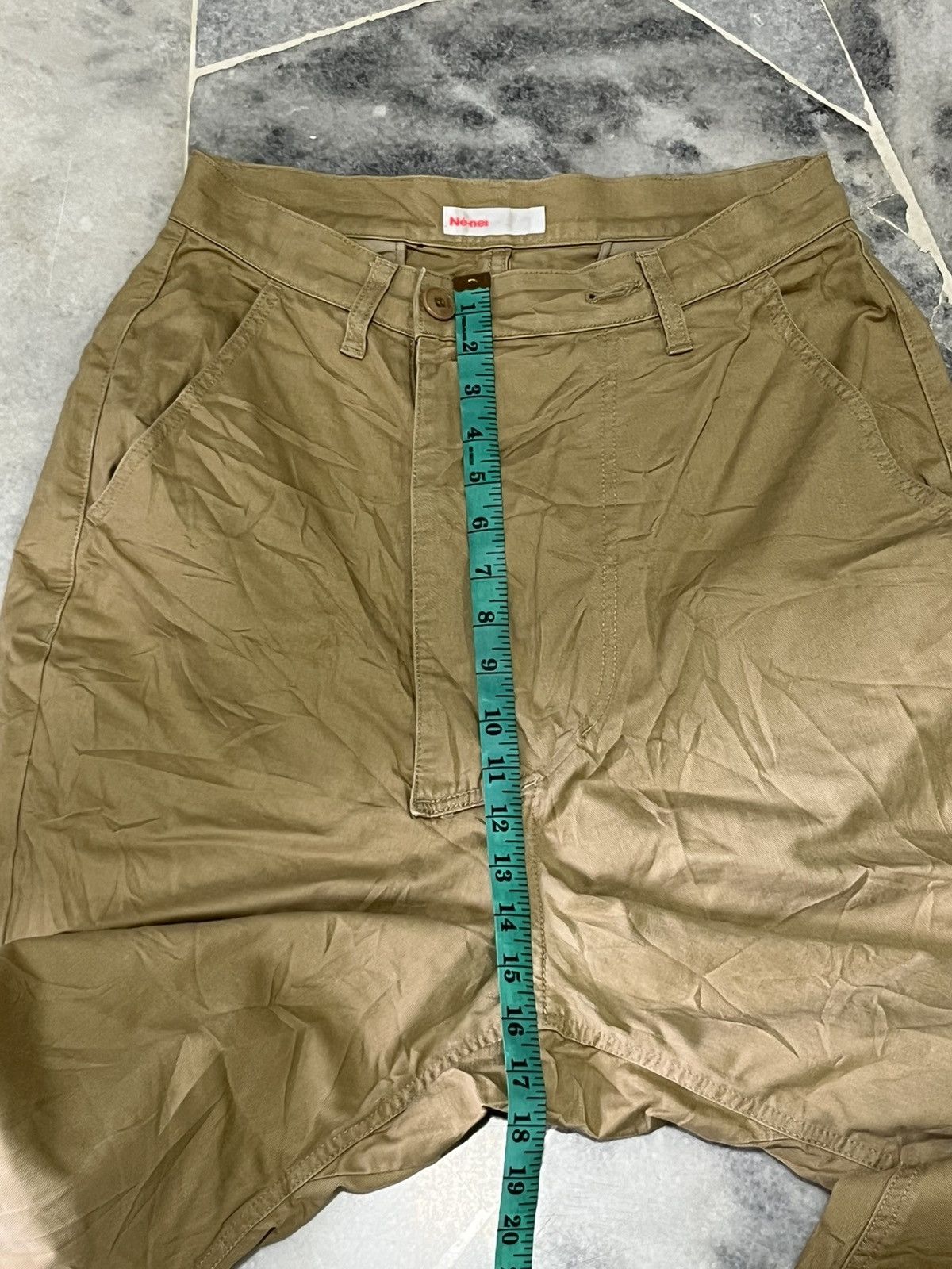 Ne-Net Ne-net Japan by Issey Miyake Khaki Cotton Chino Pants Size US 28 / EU 44 - 15 Thumbnail