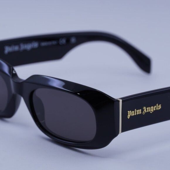 Palm Angels Palm Angels PERI104 NOAH 1007 Sunglasses Black Rectangle Size ONE SIZE - 8 Thumbnail
