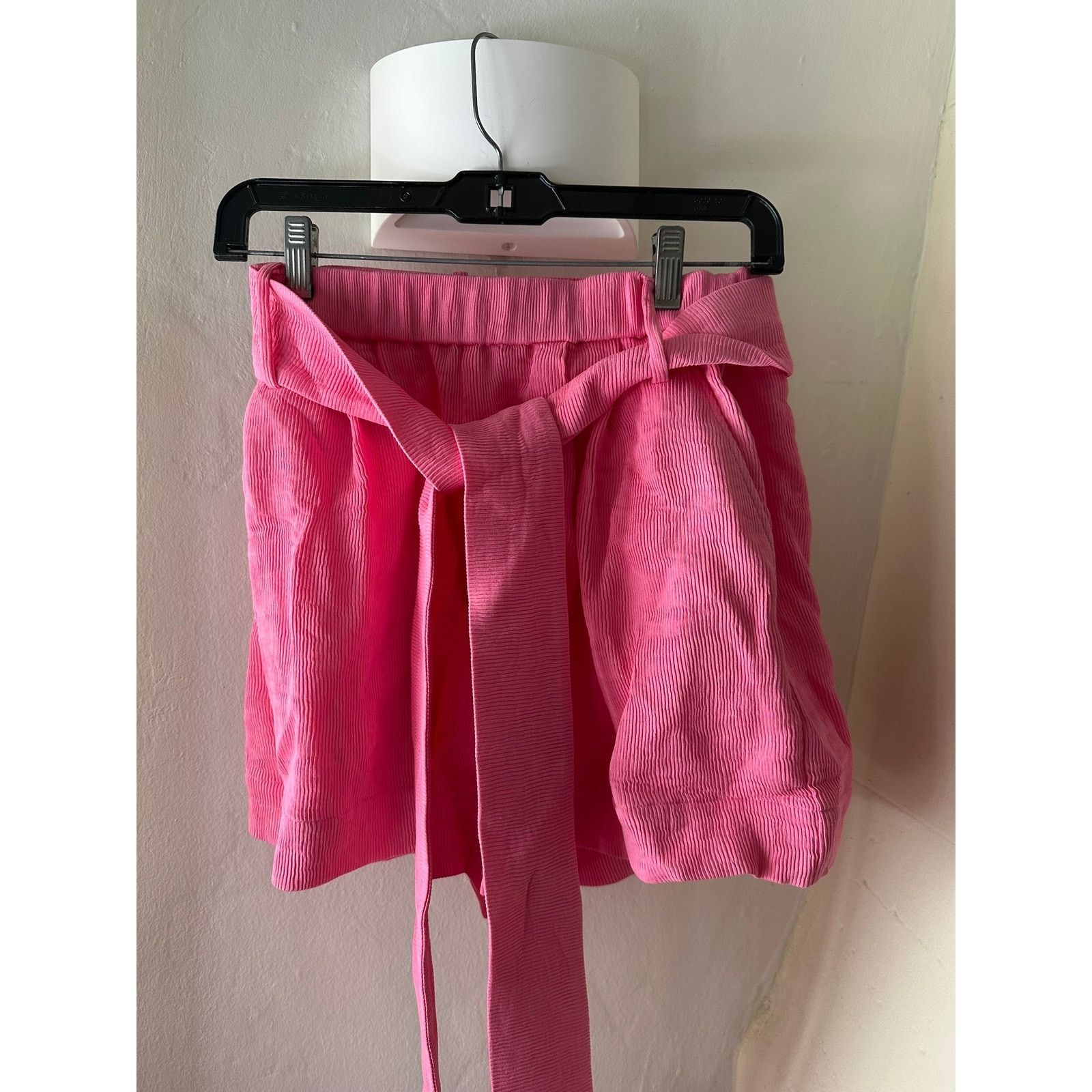 Staud STAUD Sage Rib Pleat Tie Shorts 4 Size 27" / US 4 / IT 40 - 2 Thumbnail