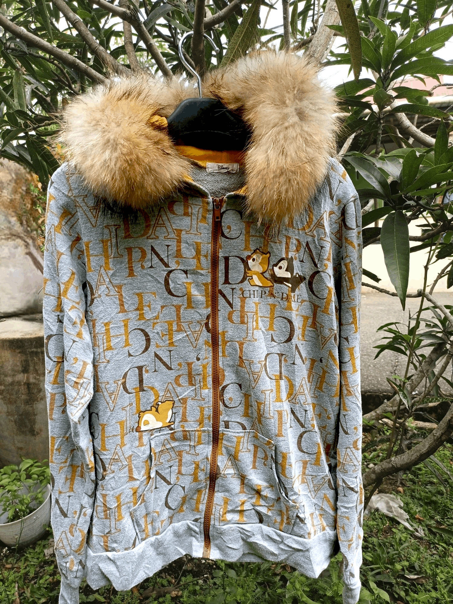Cartoon Network × Disney × Japanese Brand Disney Chip & Dale Fur Hoodie Full Print Size US XL / EU 56 / 4 - 19 Thumbnail
