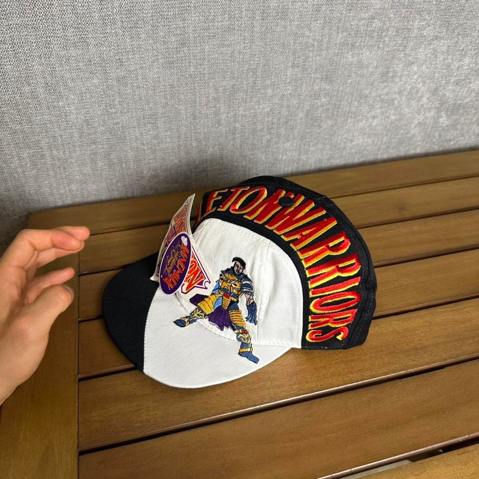 Vintage Vintage 90s Skeleton Warriors AOP snapback hat Size ONE SIZE - 4 Thumbnail