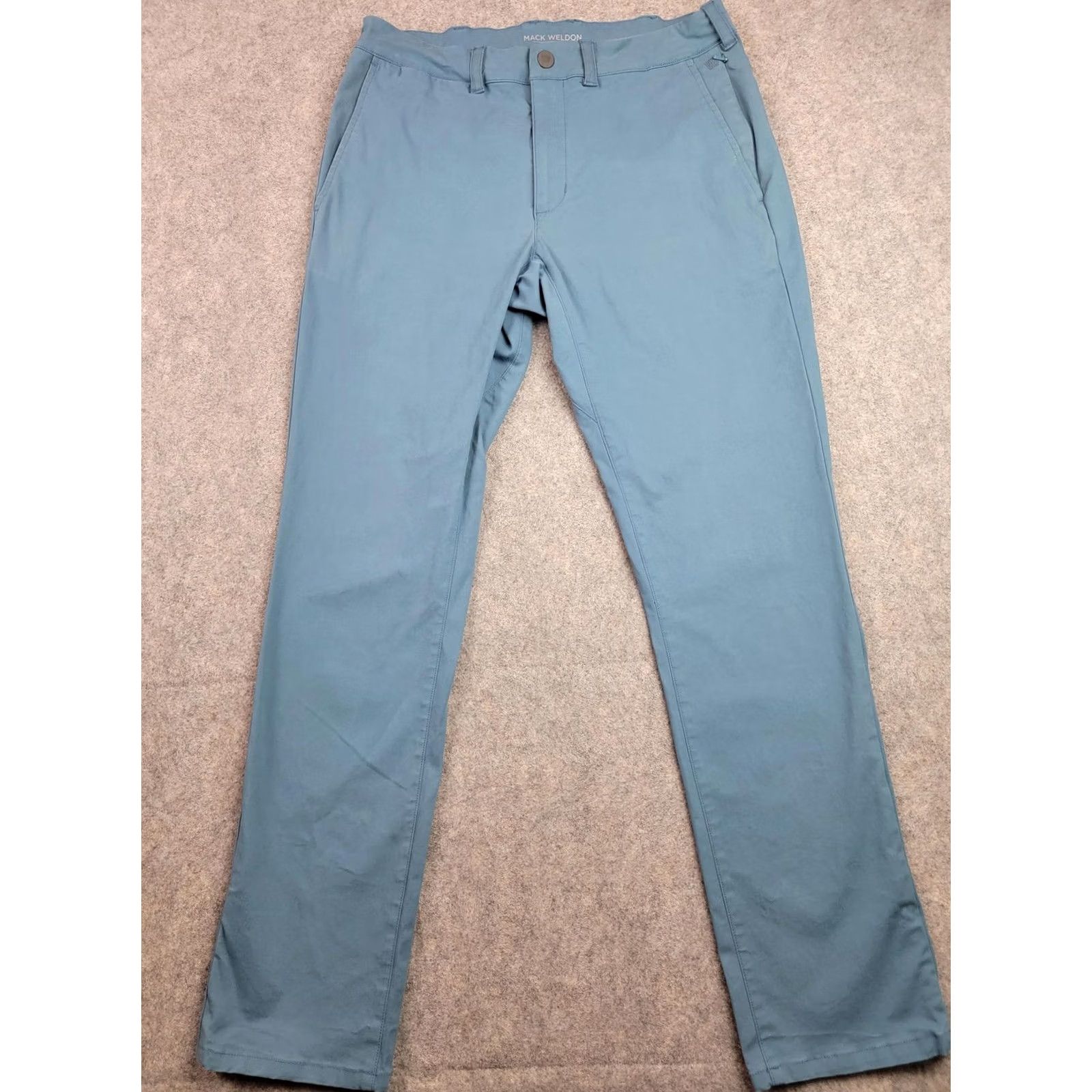 Vintage Mack Weldon Pants Mens 30x32 Blue Commuter Slim Fit Stretch Lyocell Performance Size US 30 / EU 46 - 2 Thumbnail