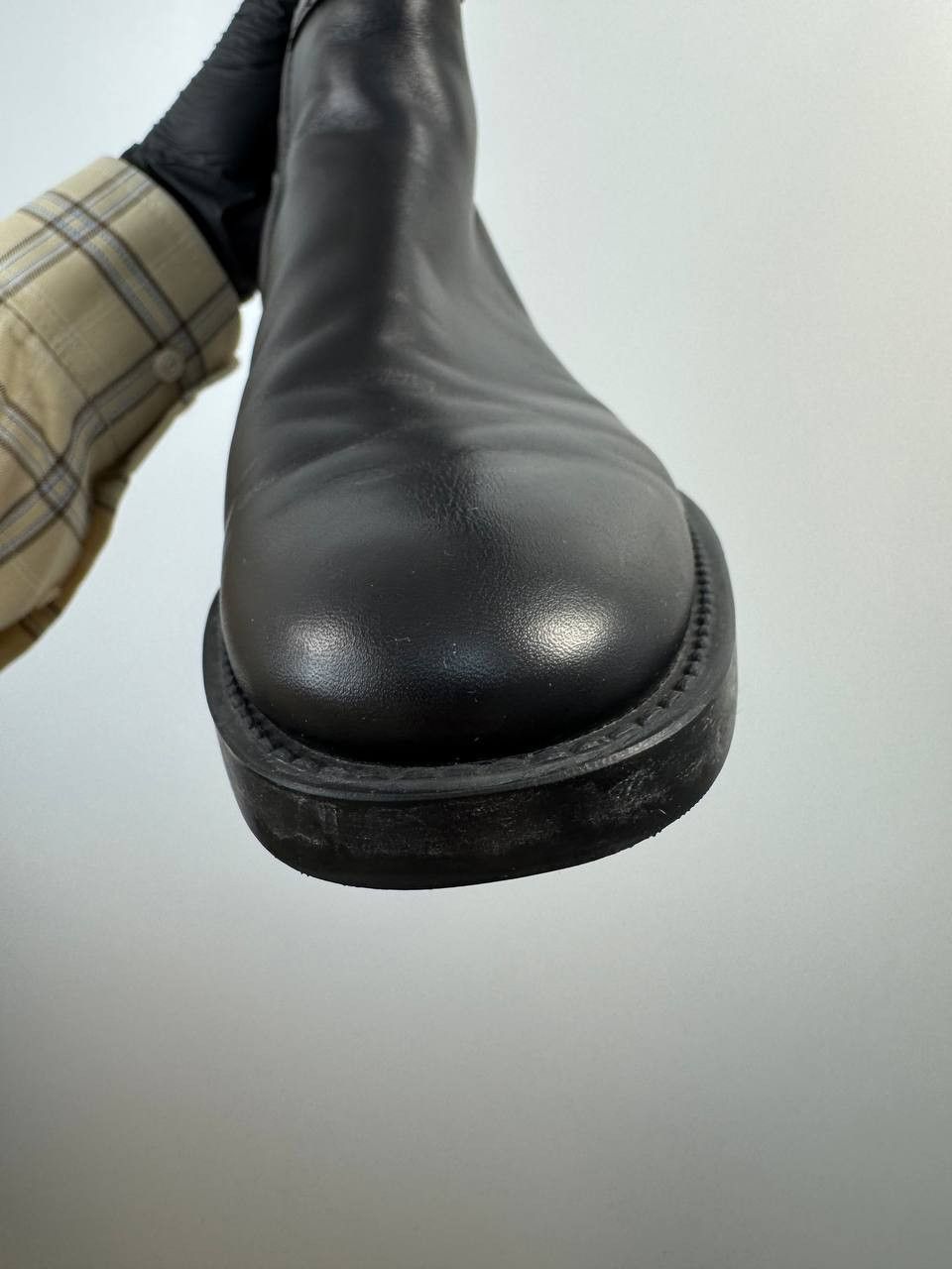 Tod's Tod’s Women’s Leather Riding Boots Black Gold Logo Size 36 Size US 6 / IT 36 - 4 Thumbnail
