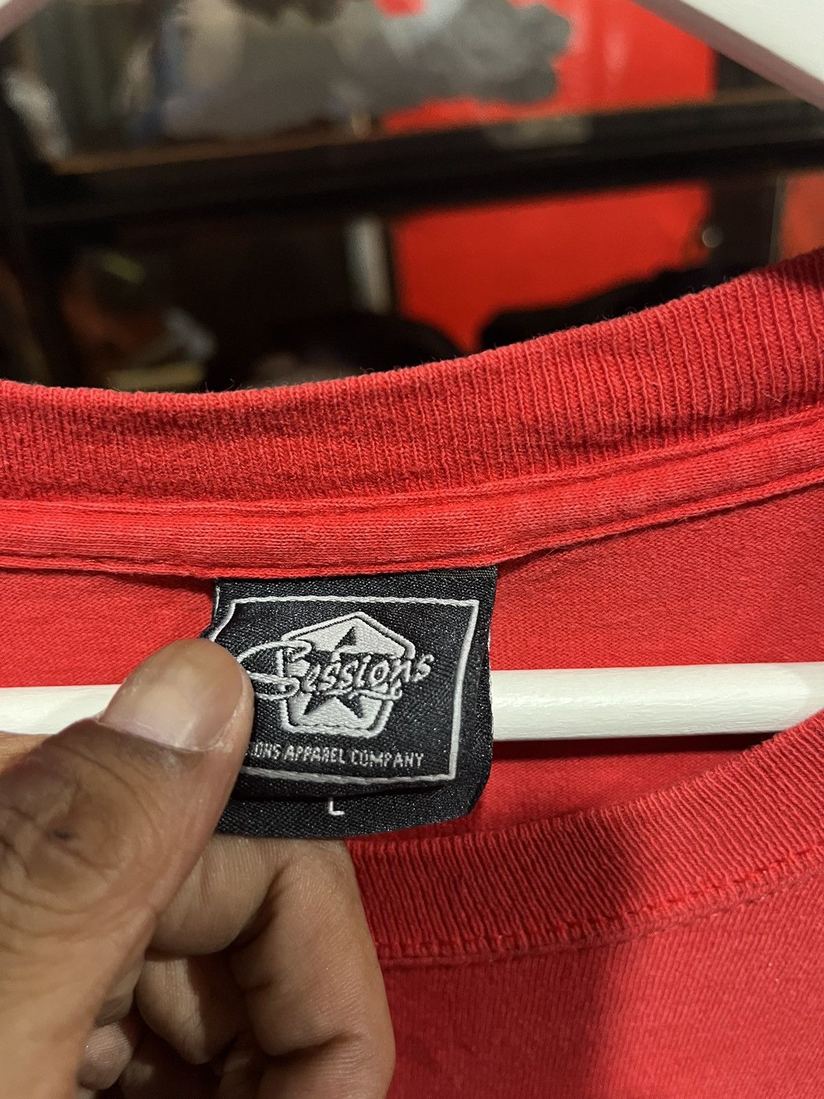 Sessions × Vintage Sessions Skateboard Tee Star Logo 00s Size US L / EU 52-54 / 3 - 5 Thumbnail